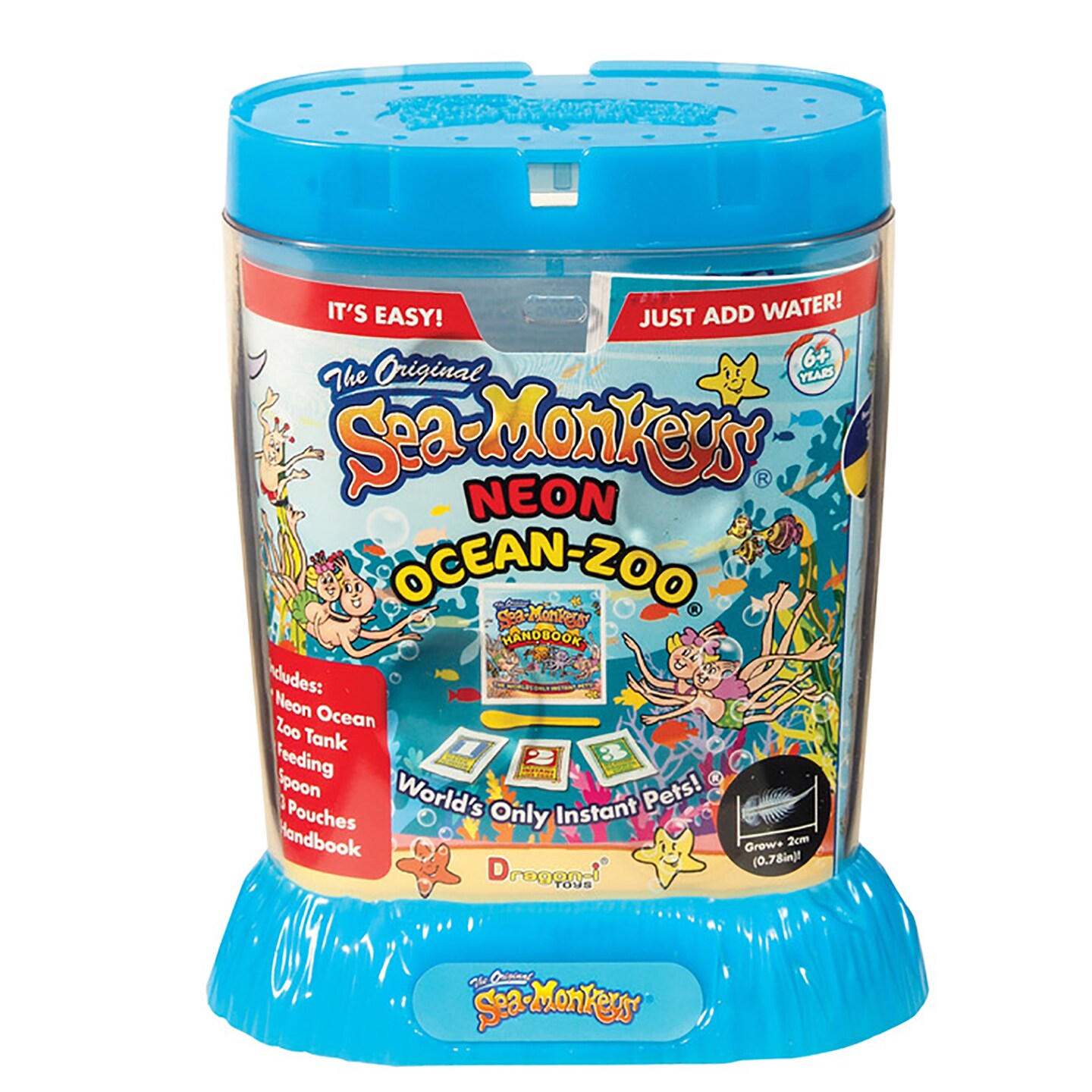 The Origianl Sea-Monkeys Neon Ocean Zoo Kit - World&#x27;s Only Instant Pets! (Colors Vary)