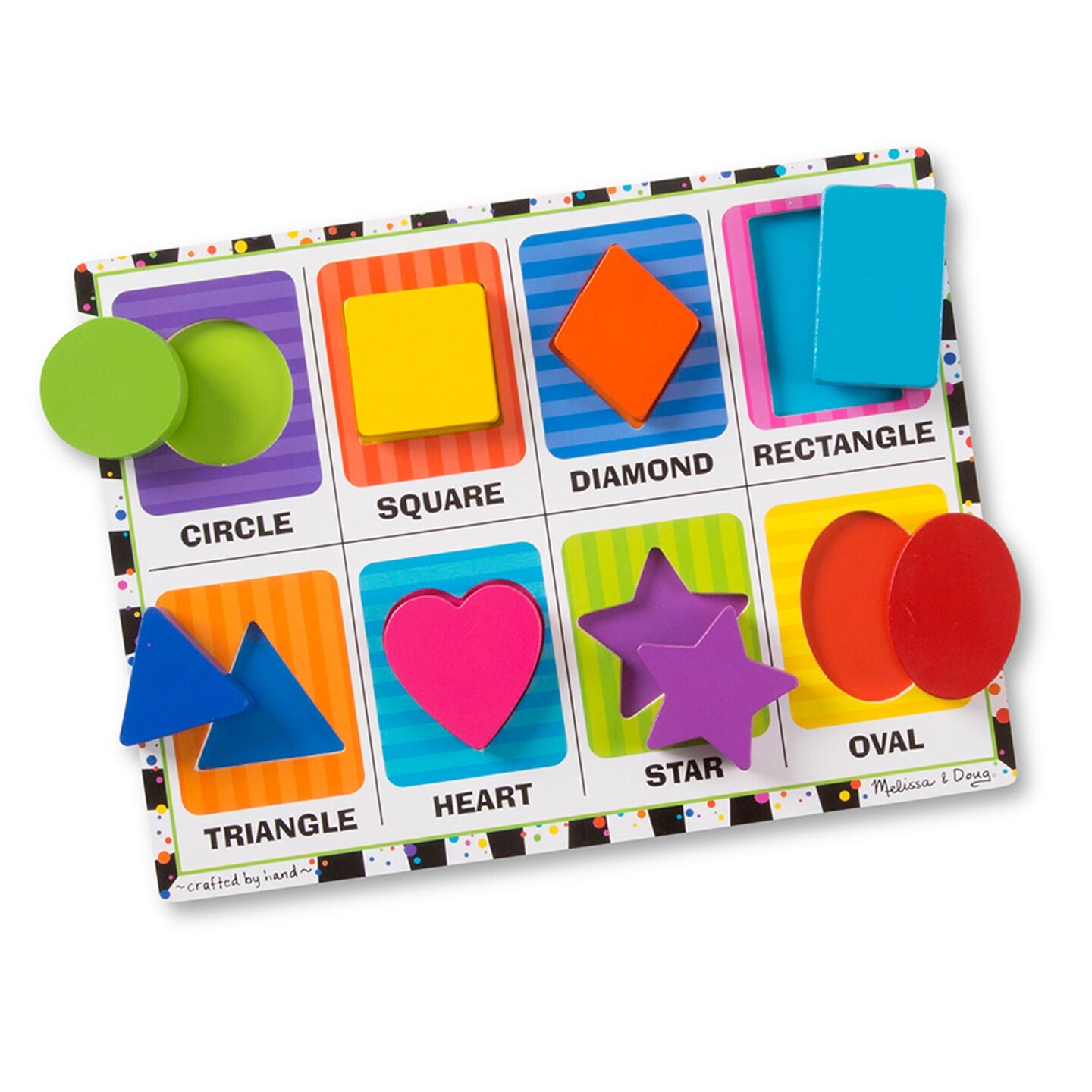 Shapes Chunky Puzzle, 9&#x22; x 12&#x22;, 8 Pieces