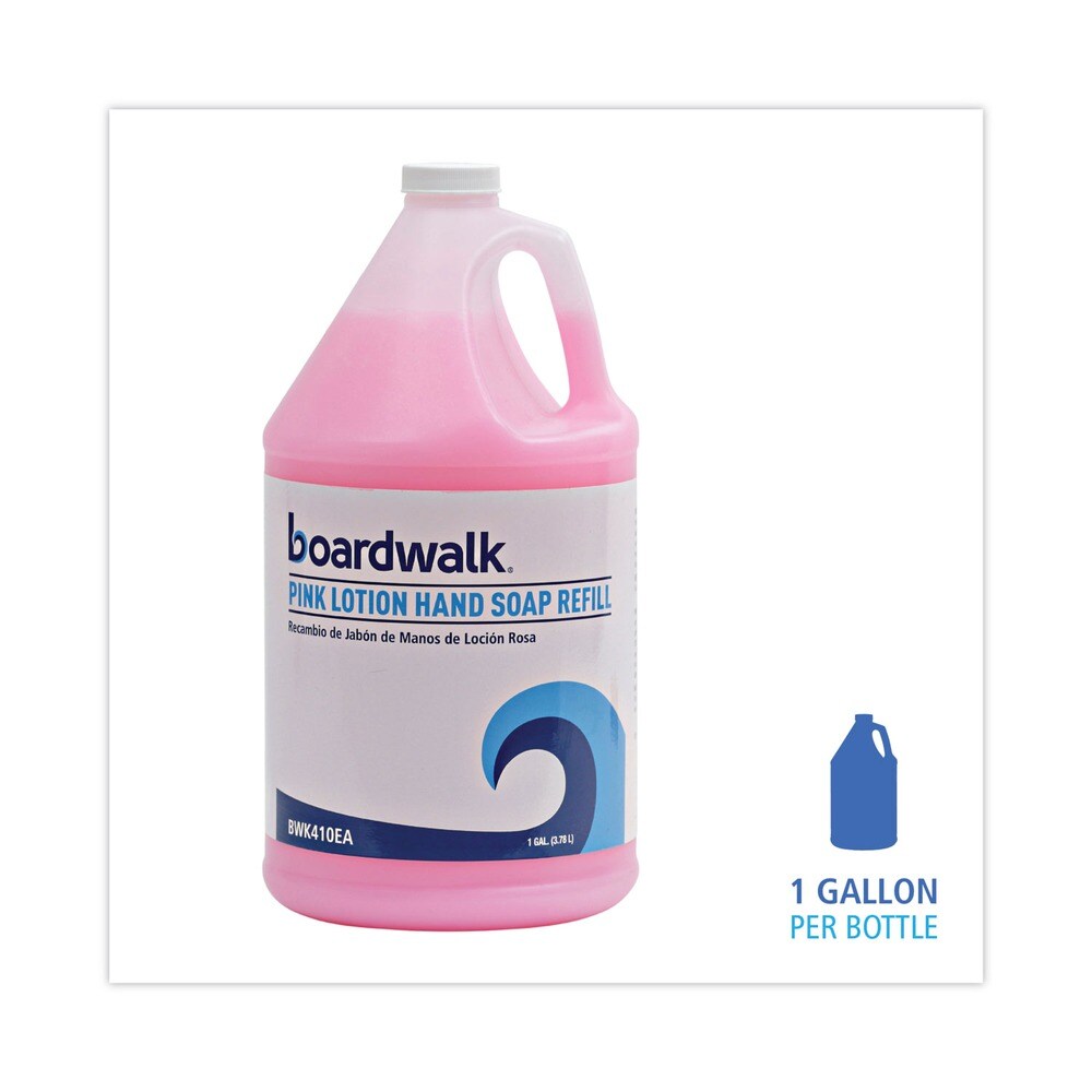 Boardwalk 1 gal. Mild Cleansing Pink Lotion Hand Soap Refill - Cherry Scent