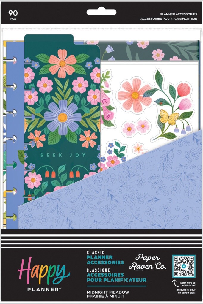 Happy Planner Classic Accessory Pack-Midnight Meadow