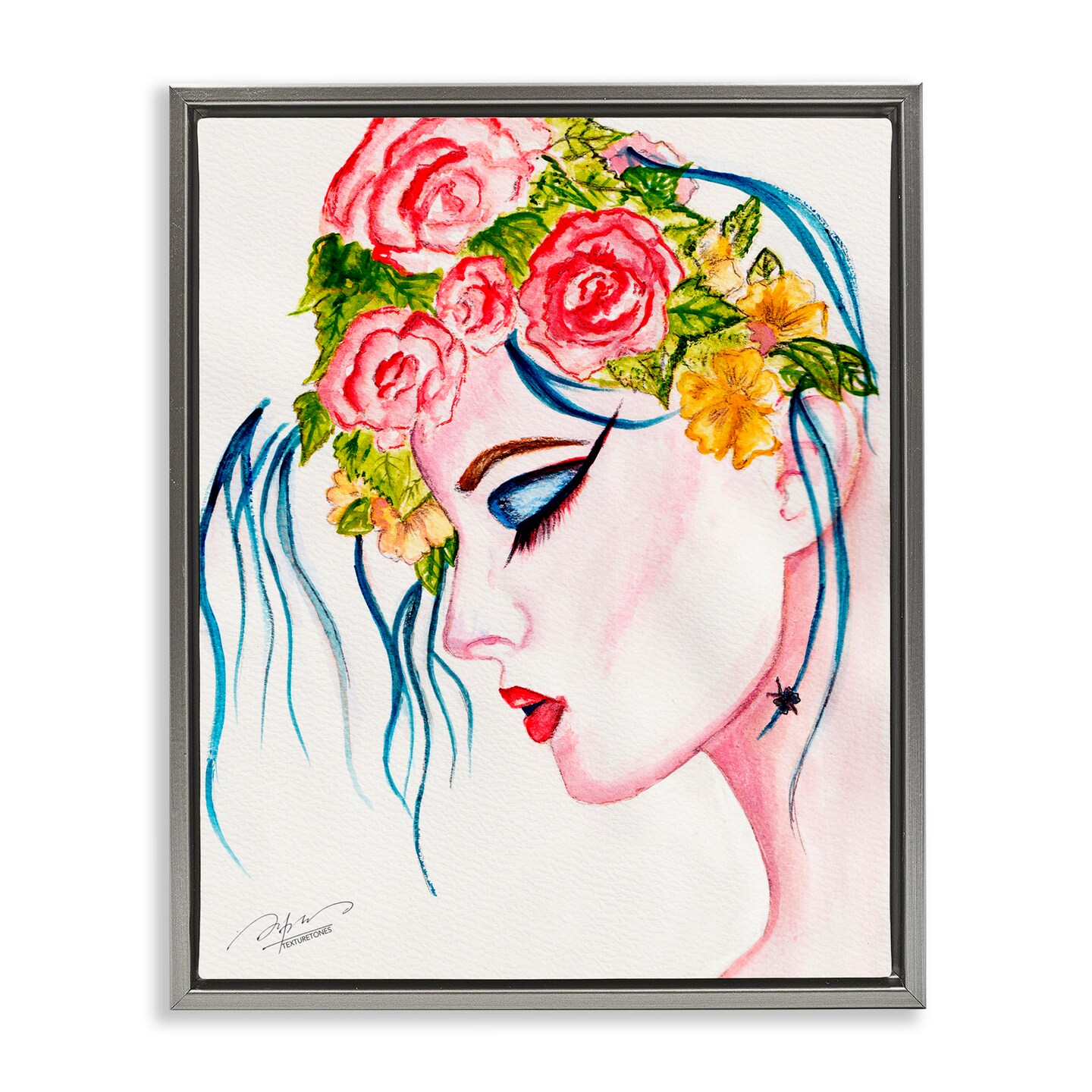 Stupell Industries Elegant Feminine Abstraction Floating Frame By Texturetones