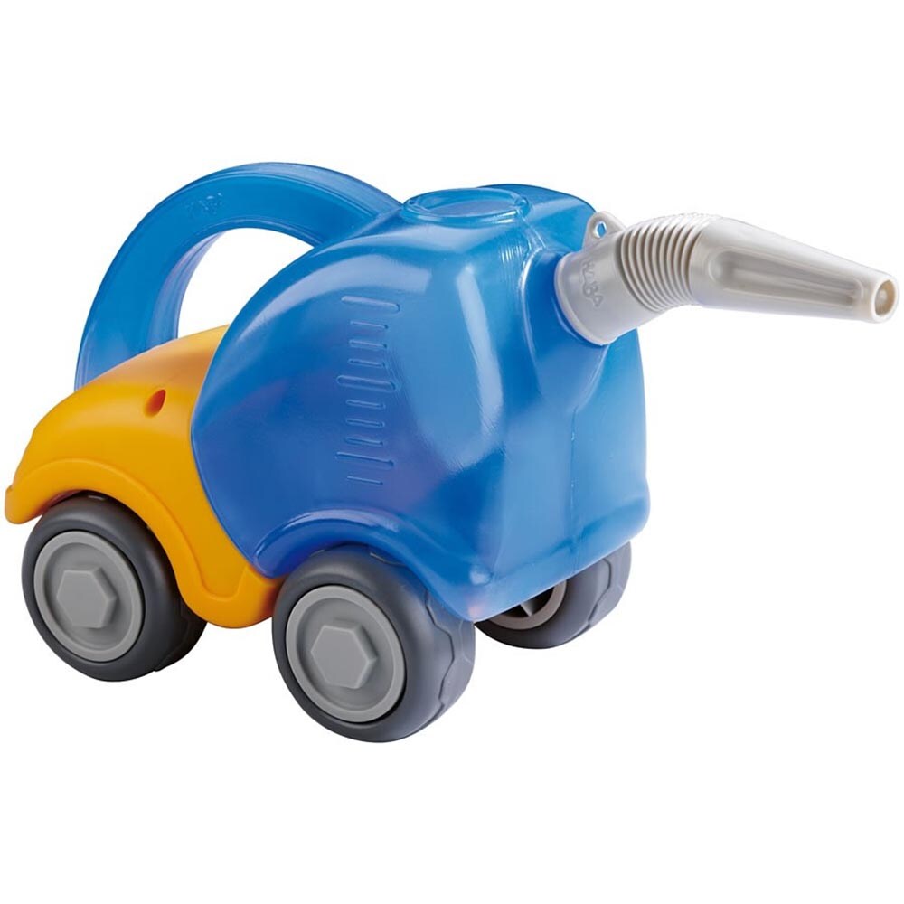 HABA Sand Play Tanker Truck & Funnel, Beach Trucks to Use in Sandbox for Toddlers 1-3, Construction Toys and Toddler Beach Toys for 18 Months and Up