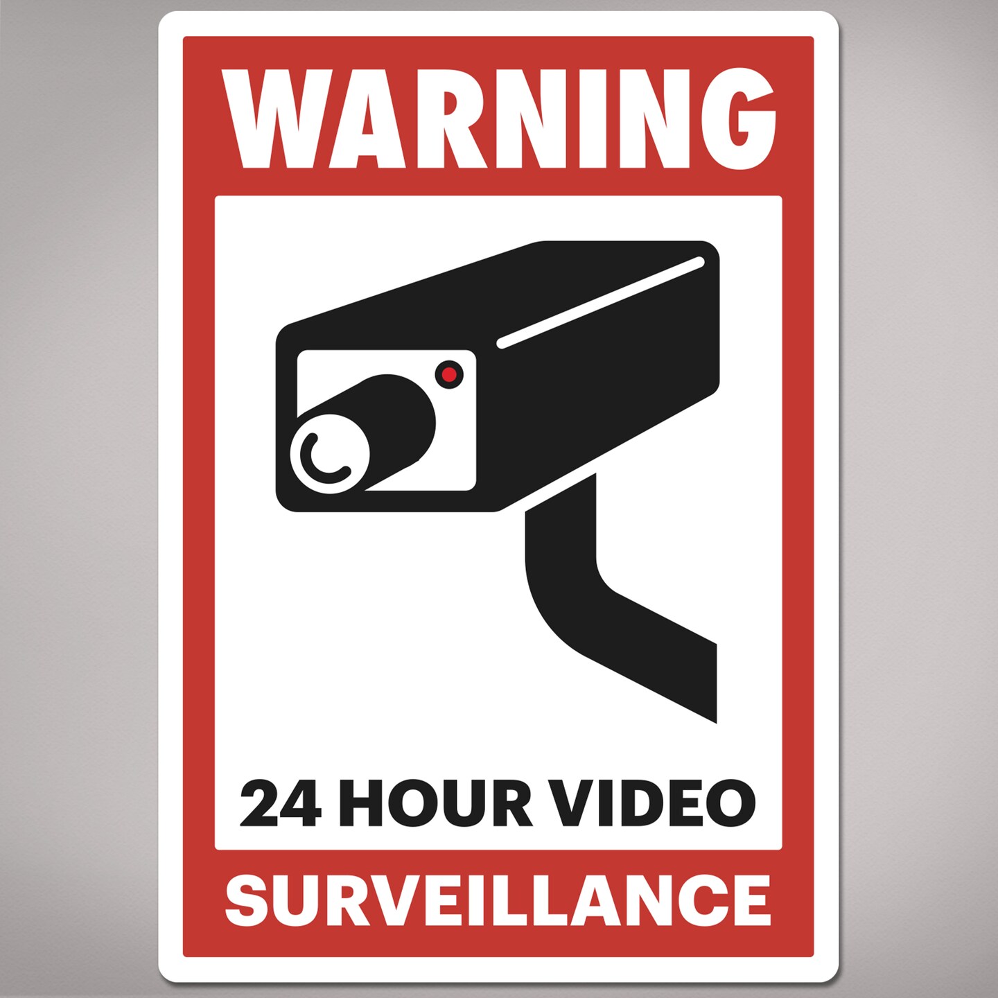 Avery 24 Hour Video Surveillance Warning Labels, Waterproof, UV Resistant, Preprinted, 5" X 3.5", 8 Labels