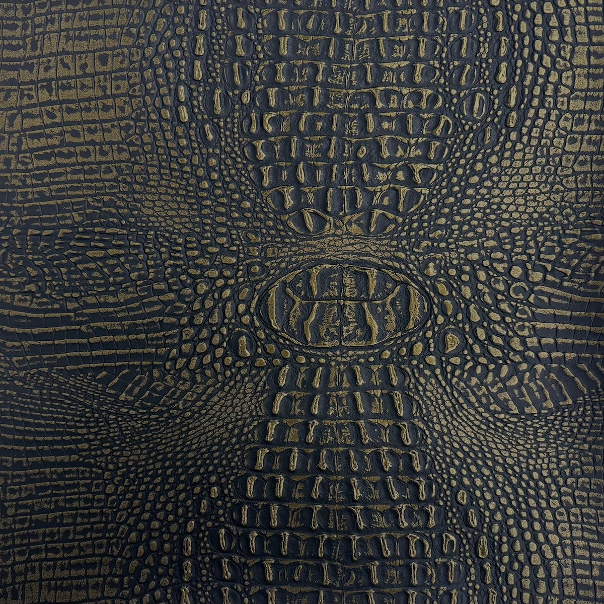 1 Yard Two Tone Gator Faux Leather Vinyl Fabric Upholstery Handbags Durable 56" Width