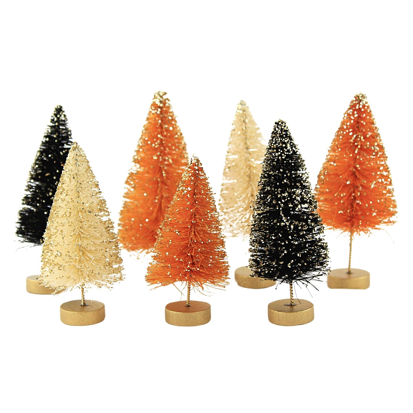 Bethany Lowe 4.5 Inch Mini Bottle Brush Tree Set - Thumbnail 4