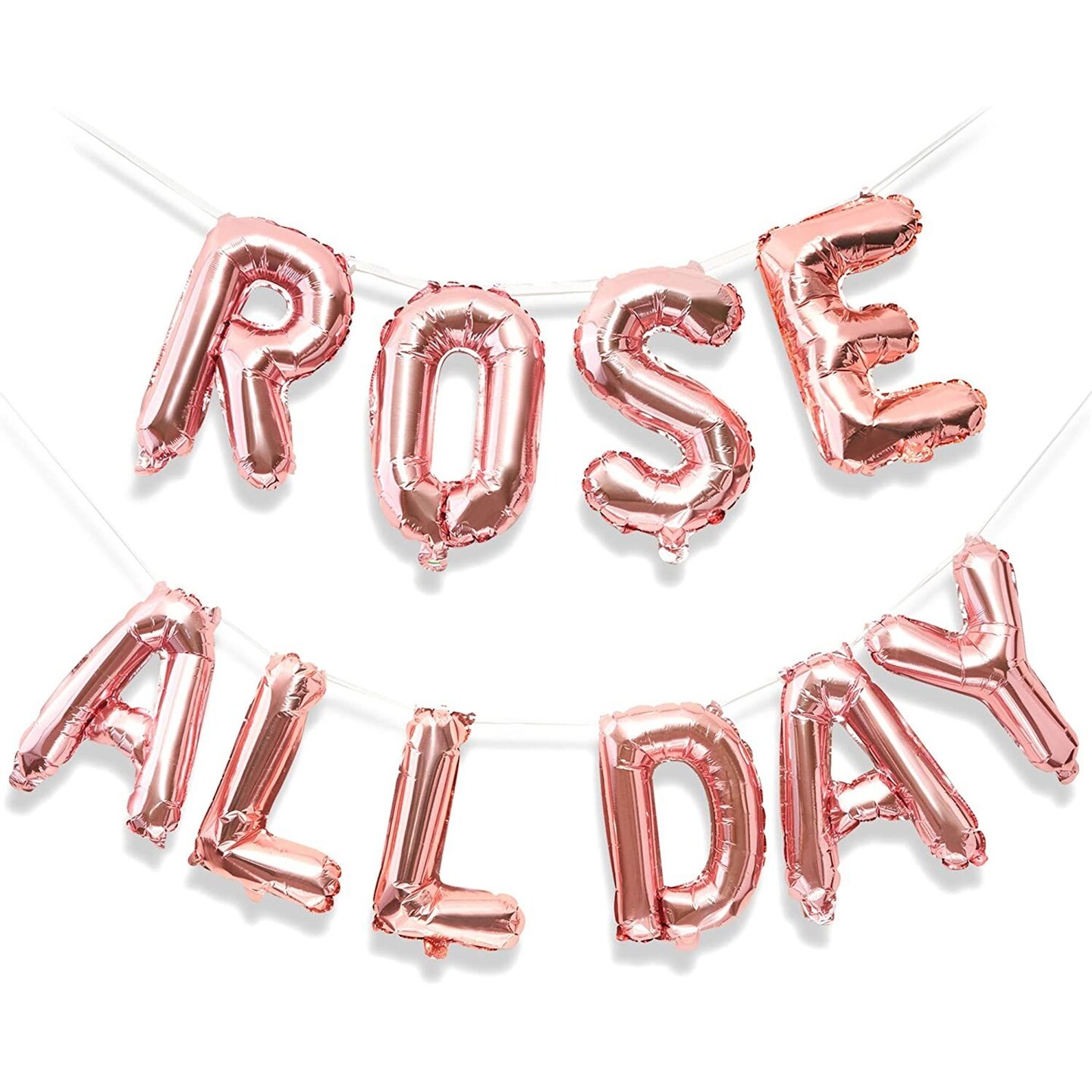 Sparkle and Bash Ros&#xE9; All Day Balloons, Party Decorations - Rose Gold Foil, 16 Inches