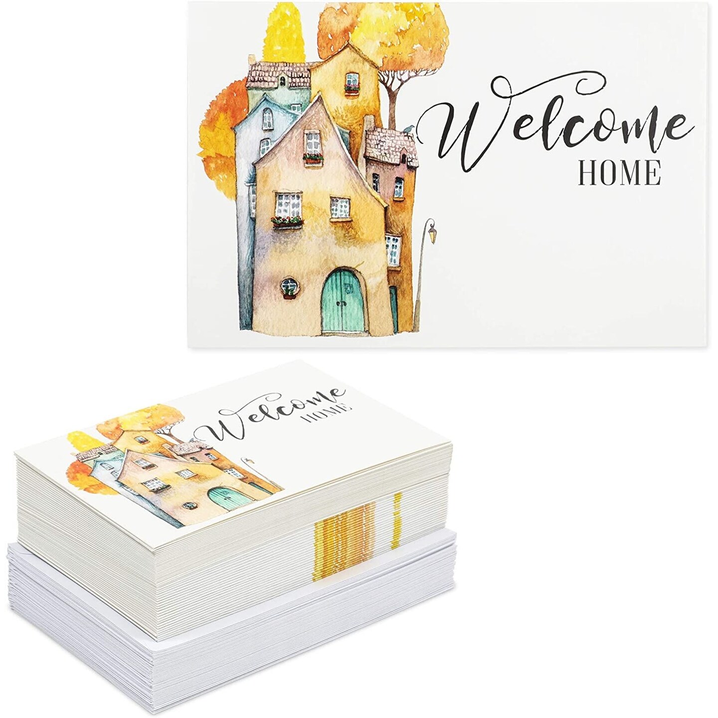 Welcome Home Real Estate Cards, Realtor Greeting Cards (4 x 6 In, 48 Pack)