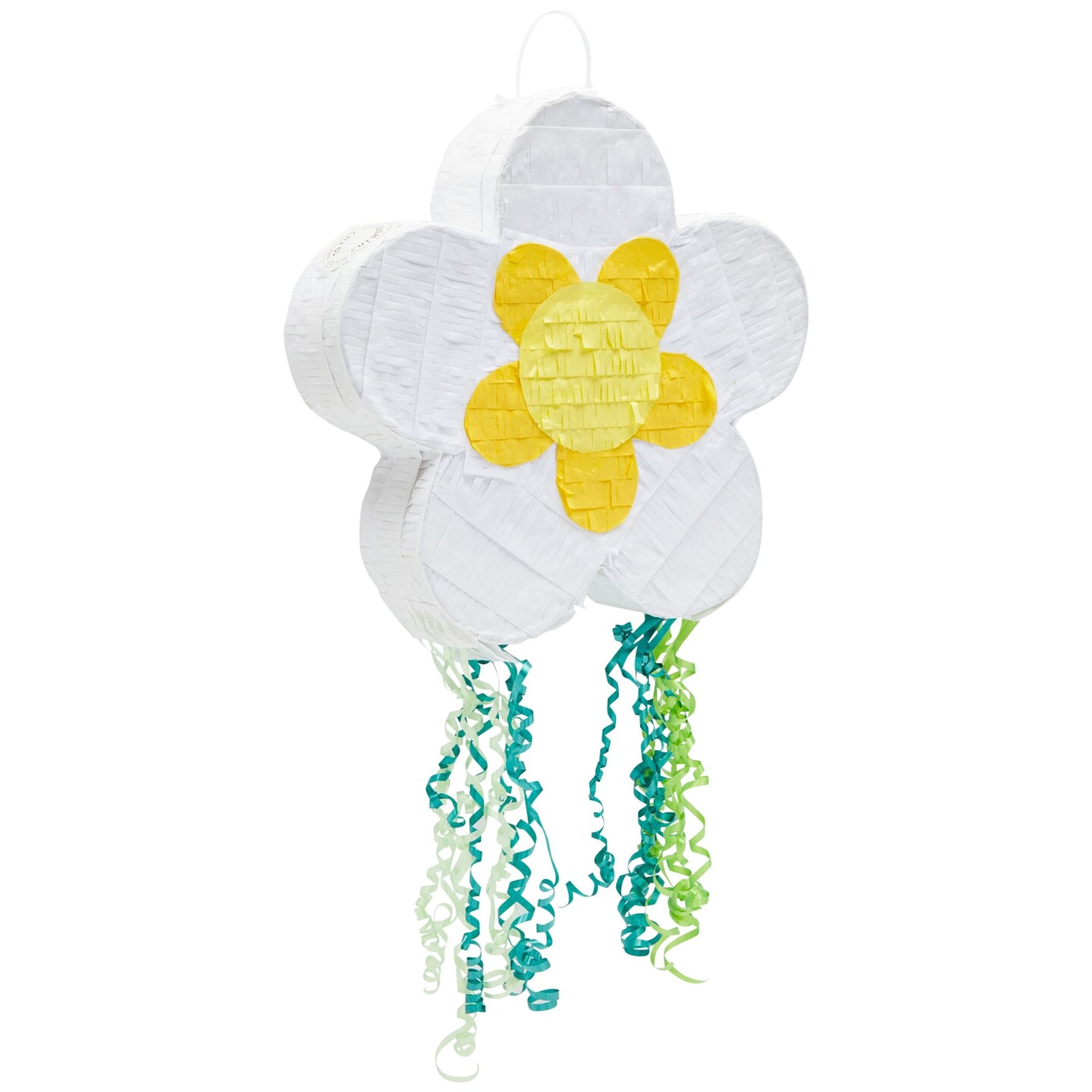 Pull String Daisy Pinata for Spring Flower Birthday Party Decorations (Small, 13 x 13 x 3 In)