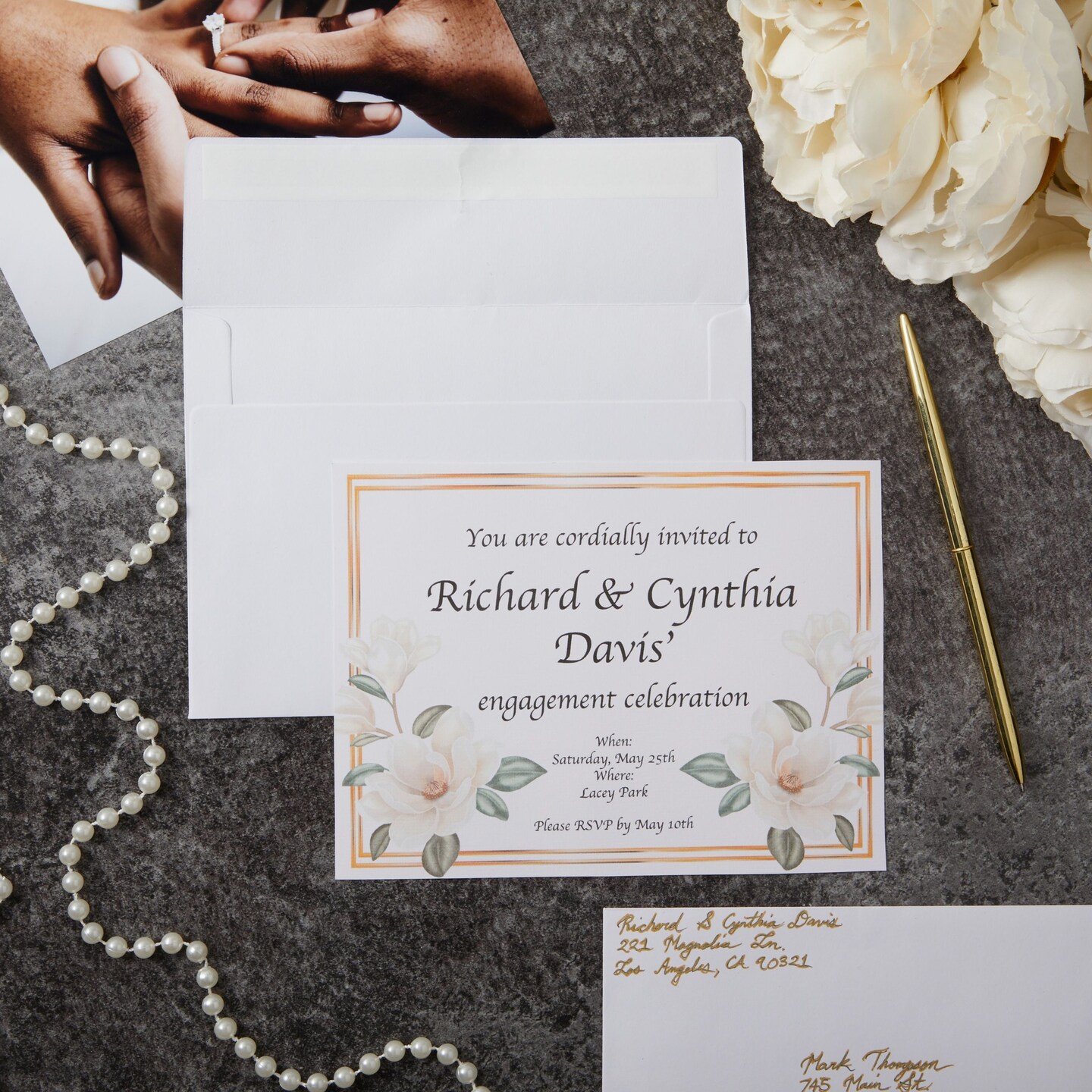 200-Pack 5x7-Inch White Envelopes with Square Flap and Peel and Press Closure for For Birthday, Wedding, and Anniversary Party Invitations, Greeting Cards, Thank You Notes