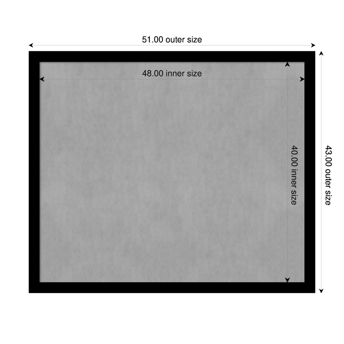 Basic Narrow Wood Framed Magnetic Board