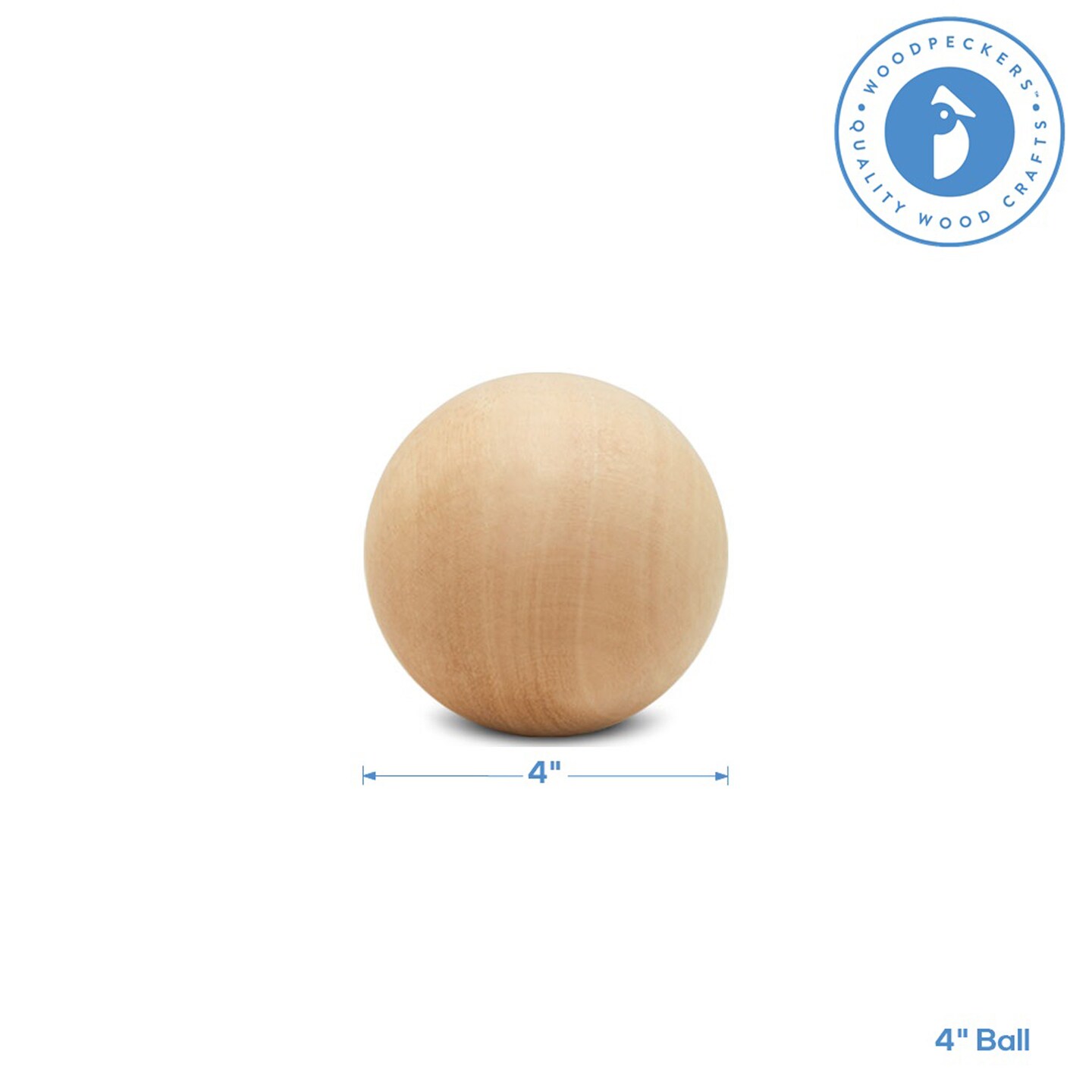Wooden Balls, Assorted Unfinished, Round, Birch Hardwood Craft Balls | Woodpeckers