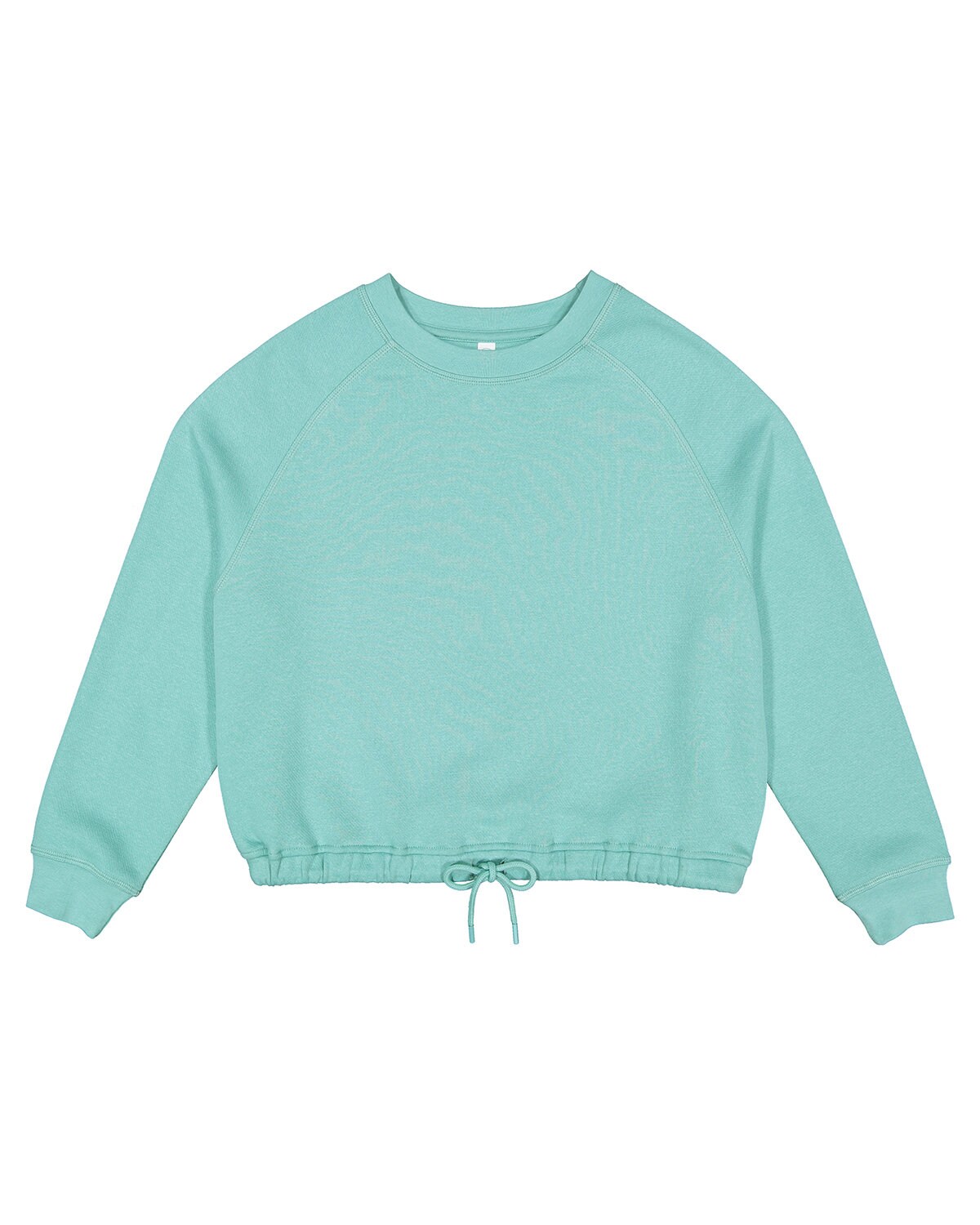 Ladies' Boxy Cropped Fleece Sweatshirt for Casual, Lounge & Trendy Everyday Wear
