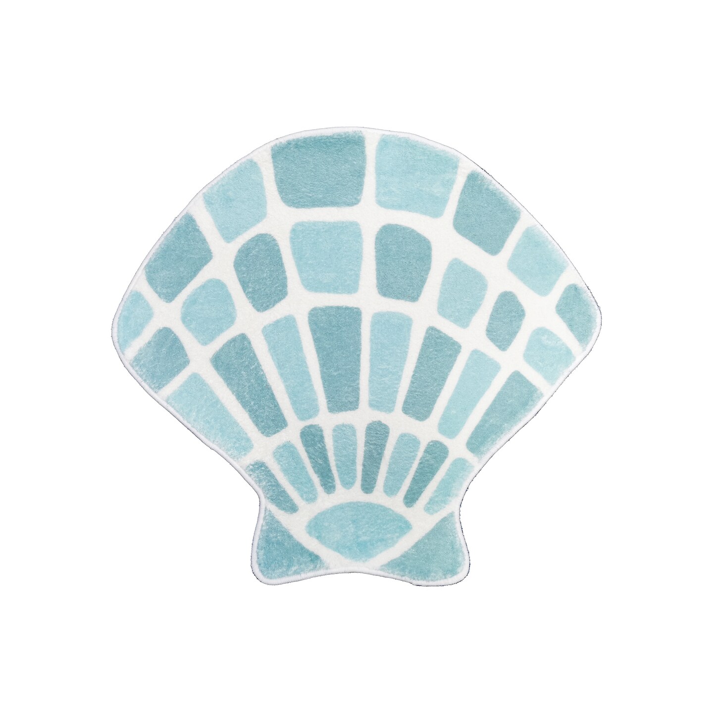 Scallop Shell Indoor Coastal Beach Kitchen/Bathroom Rug Mat