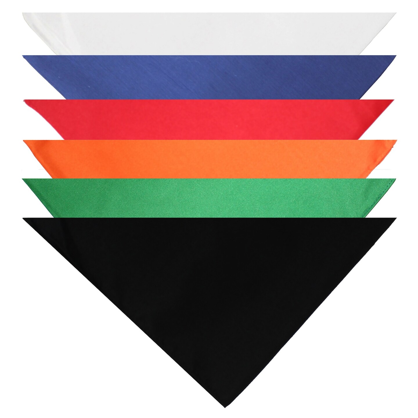 Dog Bandanas - 6 Pack - Scarf Triangle Bibs for Small, Medium and Large Puppies, Dogs and Cats