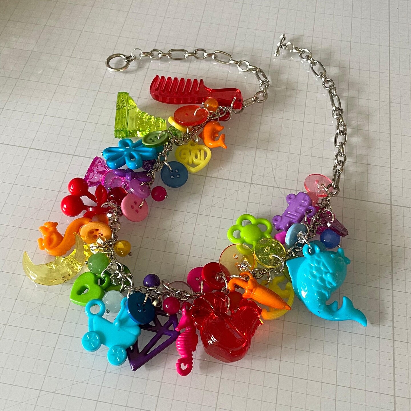 Rainbow Charm Necklace