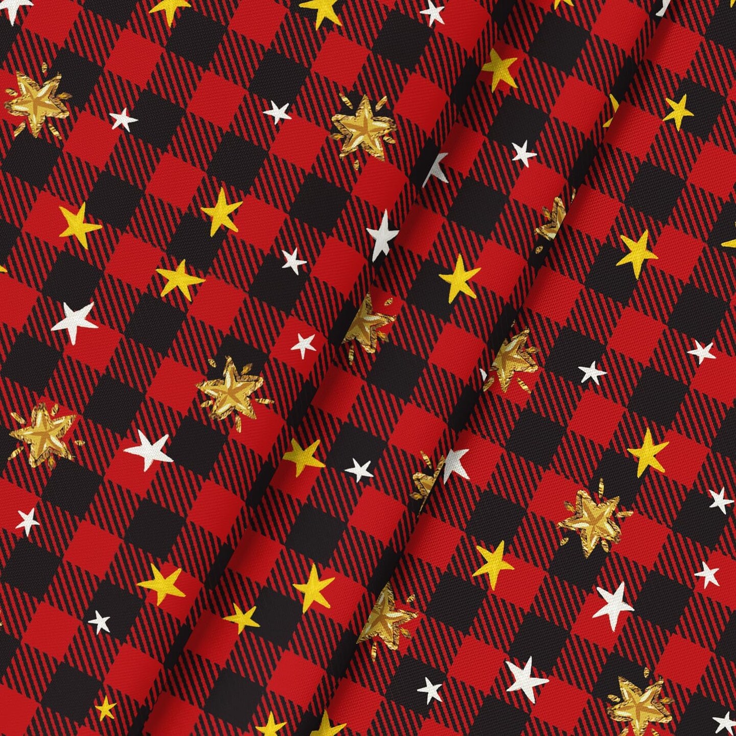 Christmas Tablecloth 70&#xD7;70 Inch Round, Holy Nativity Red Buffalo Plaid Washable Table Cover for Party Picnic Dinner Decor
