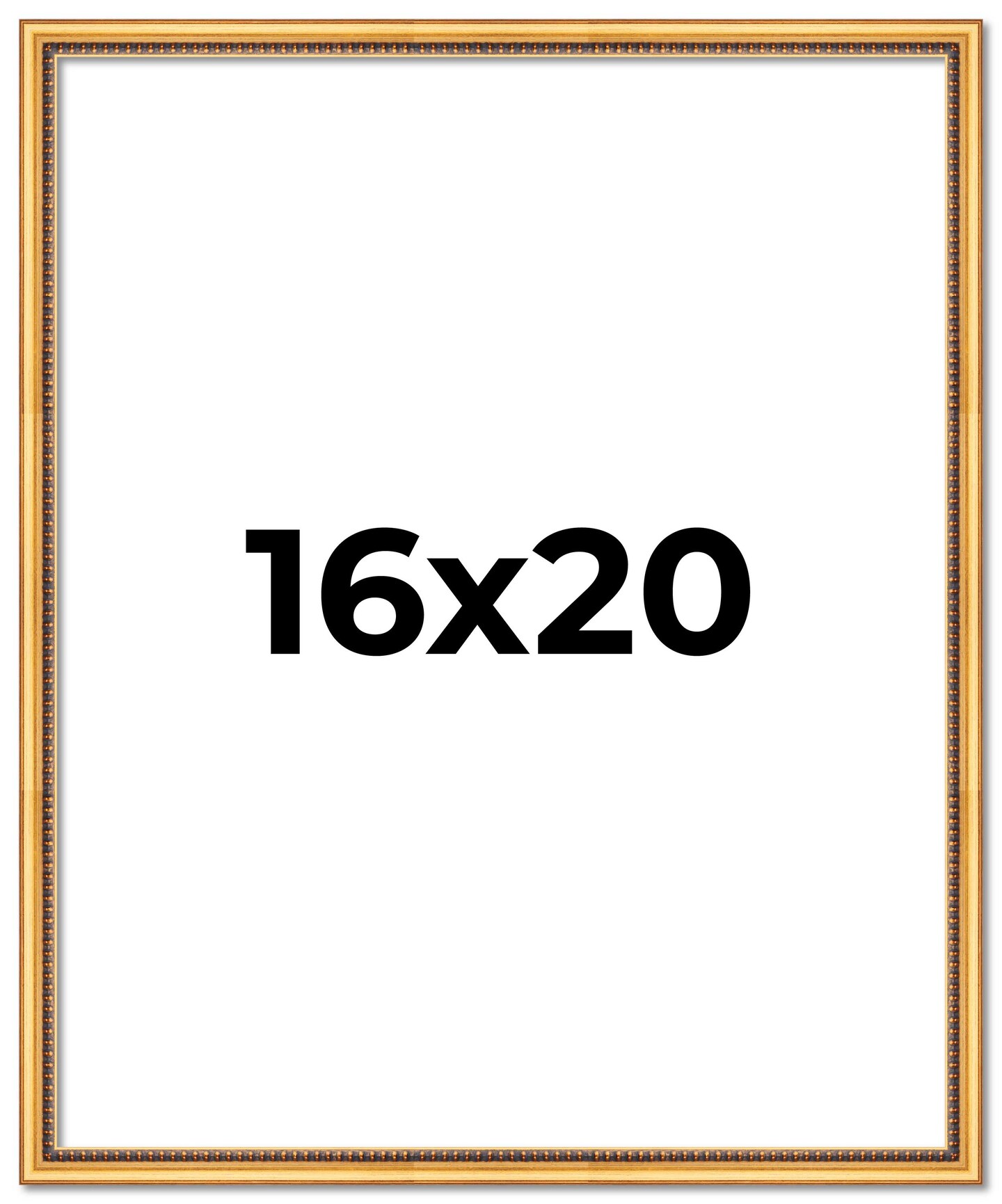 Classic Modern Gold Picture Frame - UV Acrylic, Foam Board Backing, Hanging Hardware