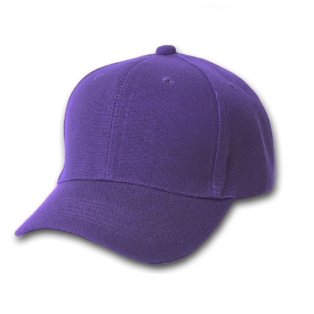 Plain Baseball Cap - Blank Hat with Solid Color and Adjustable