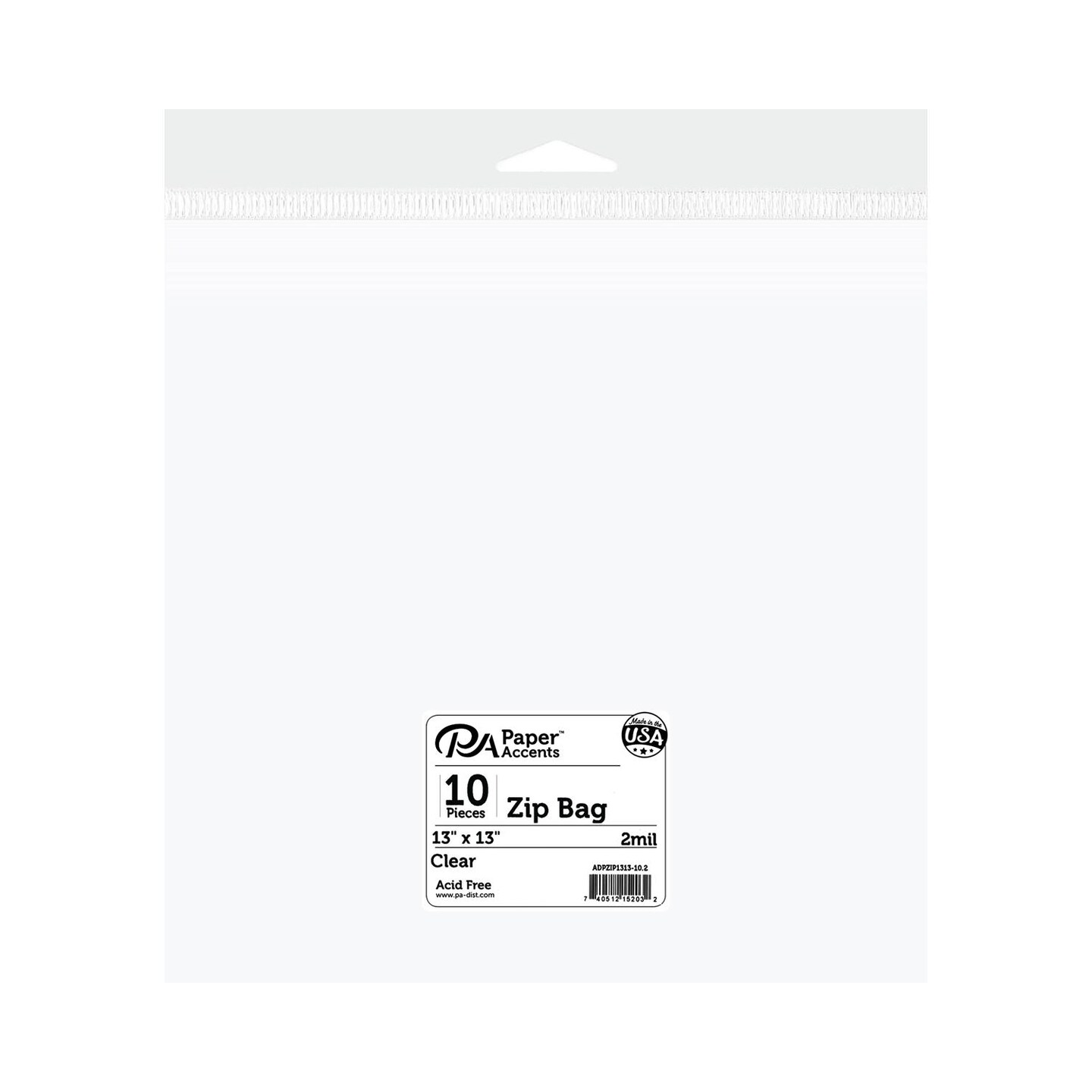 Clear Zip Bags 13x13 2mil 10ct, 12x12 Scrapbook Page Protectors for Albums, Refill Sleeves for Scrapbook Pages, 12x12 Clear Plastic Sheet Protectors
