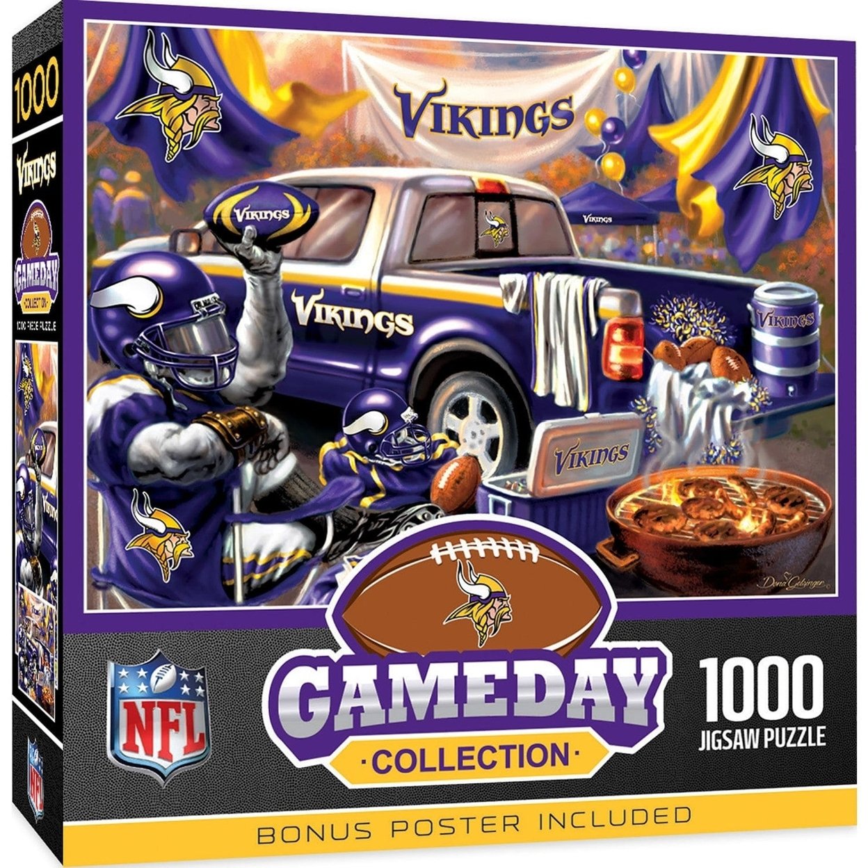Minnesota Vikings 1000 Piece Jigsaw Puzzle Eco-Friendly 19.25 X 26.75 Inches