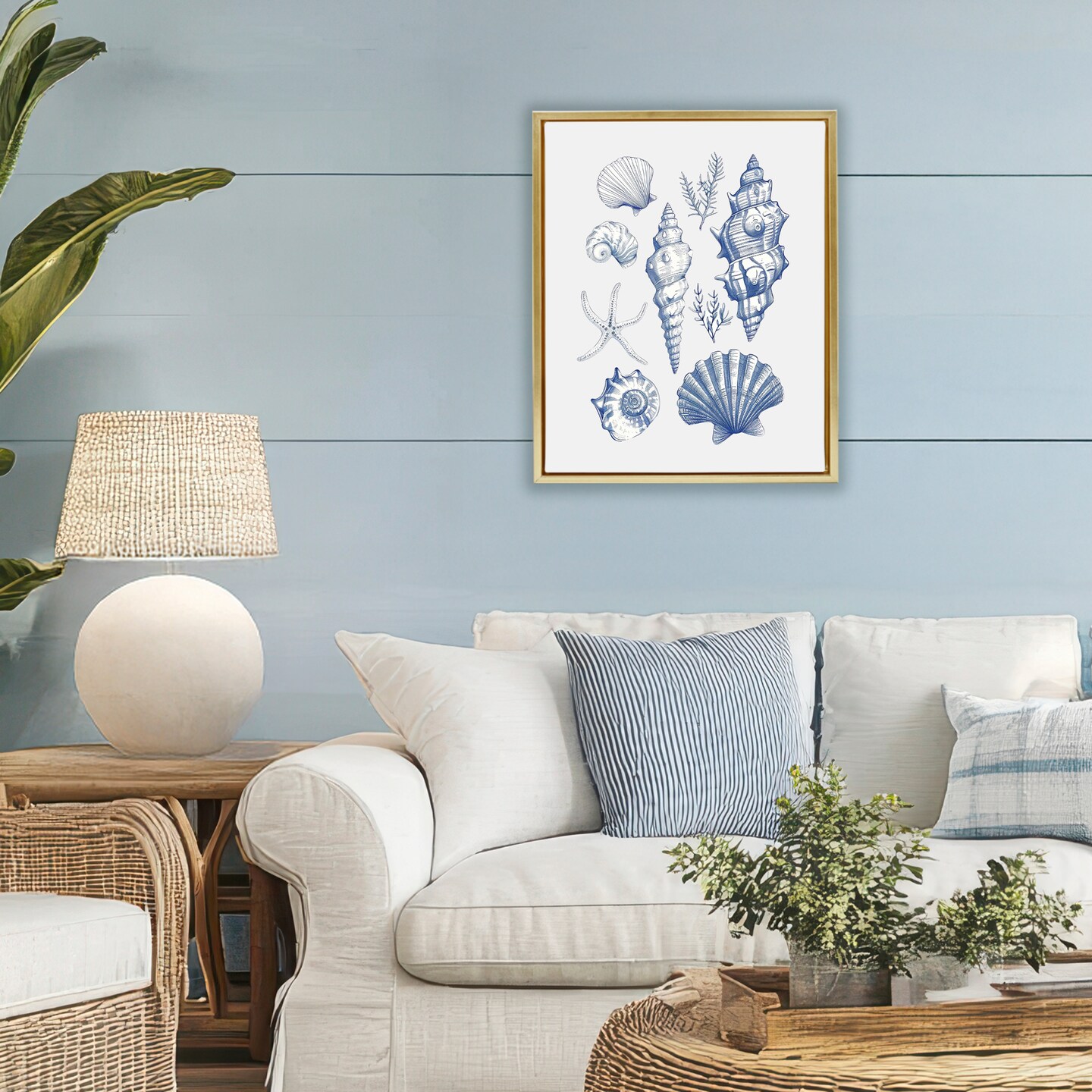 Stupell Industries Soft Nautical Collection Floating Frame, design by 1x