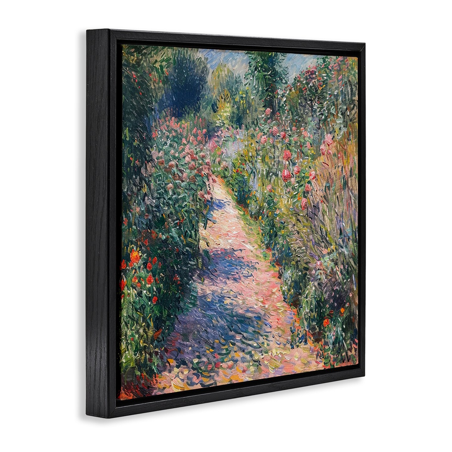 Stupell Industries Impressionist Wildflower Path Floating Frame, design by LSR Creative Studio