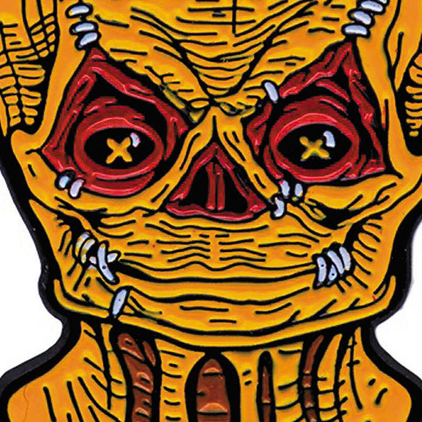 1 1/2&#x22; Trick &#x27;r Treat Sam Unmasked Monster Face Full-Color Enamel Pin