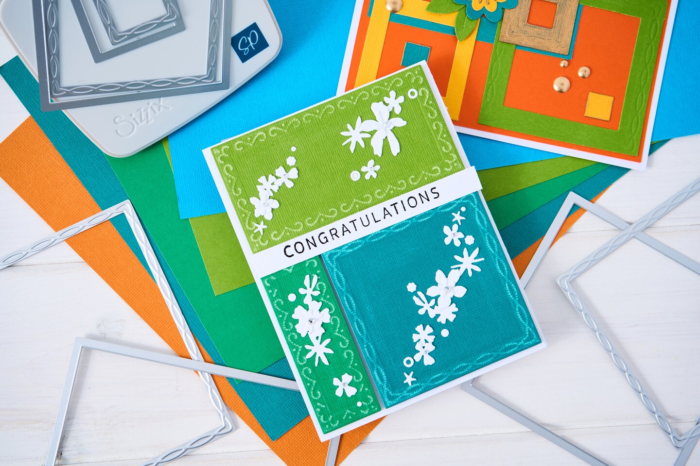 Sizzix Framelits Die Set By Stacey Park 11/Pkg-Fanciful, Yvette Interlaced Squares