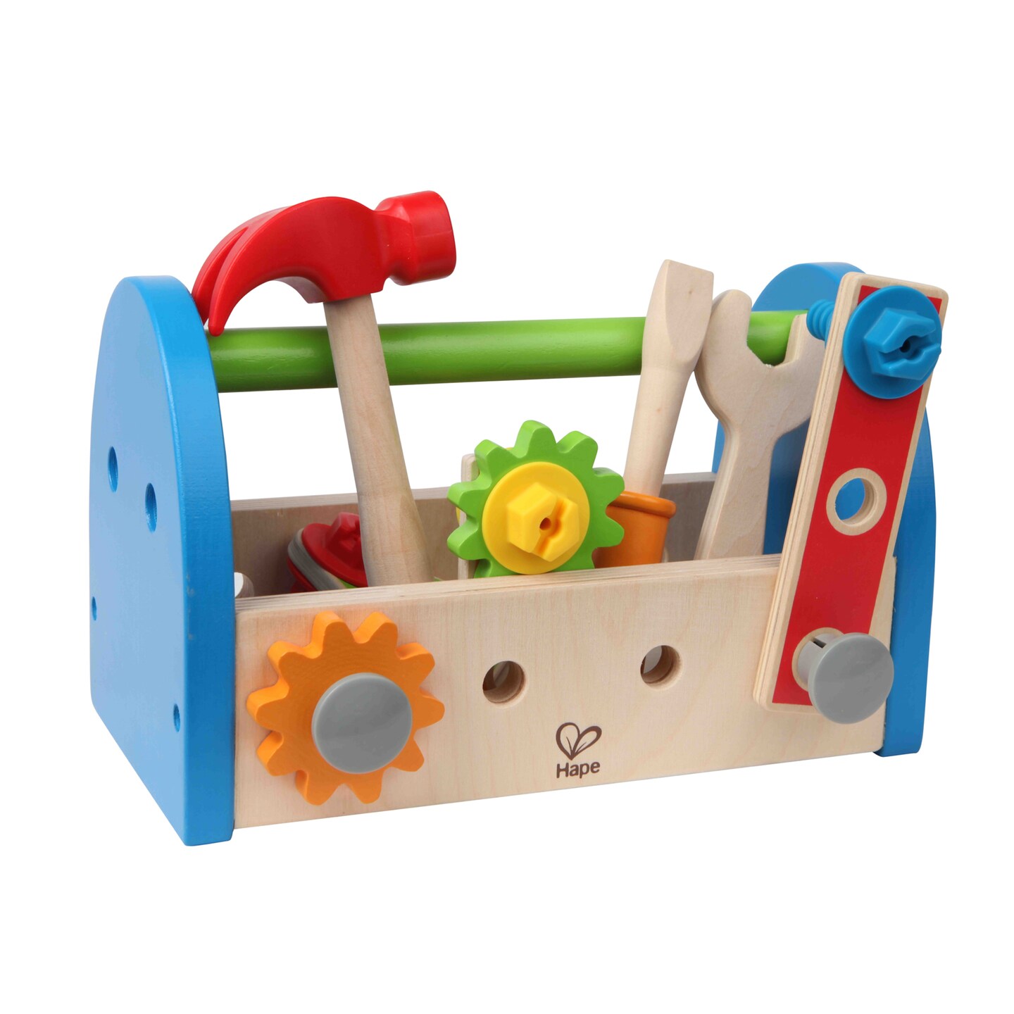 Hape Fix It Kid&#x27;s Wooden Tool Box Play Set W/ Accessories