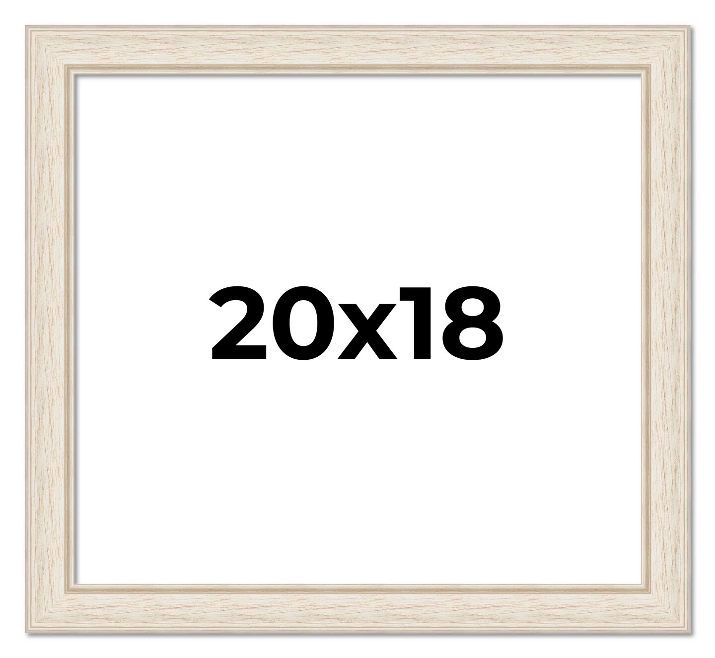 18x20 Weathered Picture Frame with UV Resistant Acrylic Acid Free Backing Available in 5 Finishes Black Gold Red White Natural