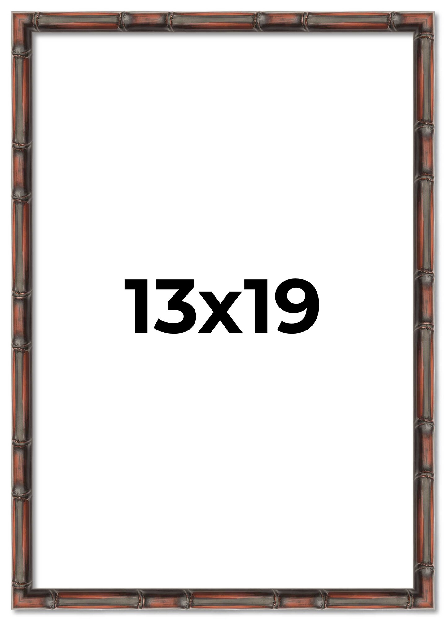 13x19 Bamboo Picture Frame with UV-Resistant Acrylic & Acid Free Backing, Available in 4 Finishes - Brown, Black, Gold, and Natural