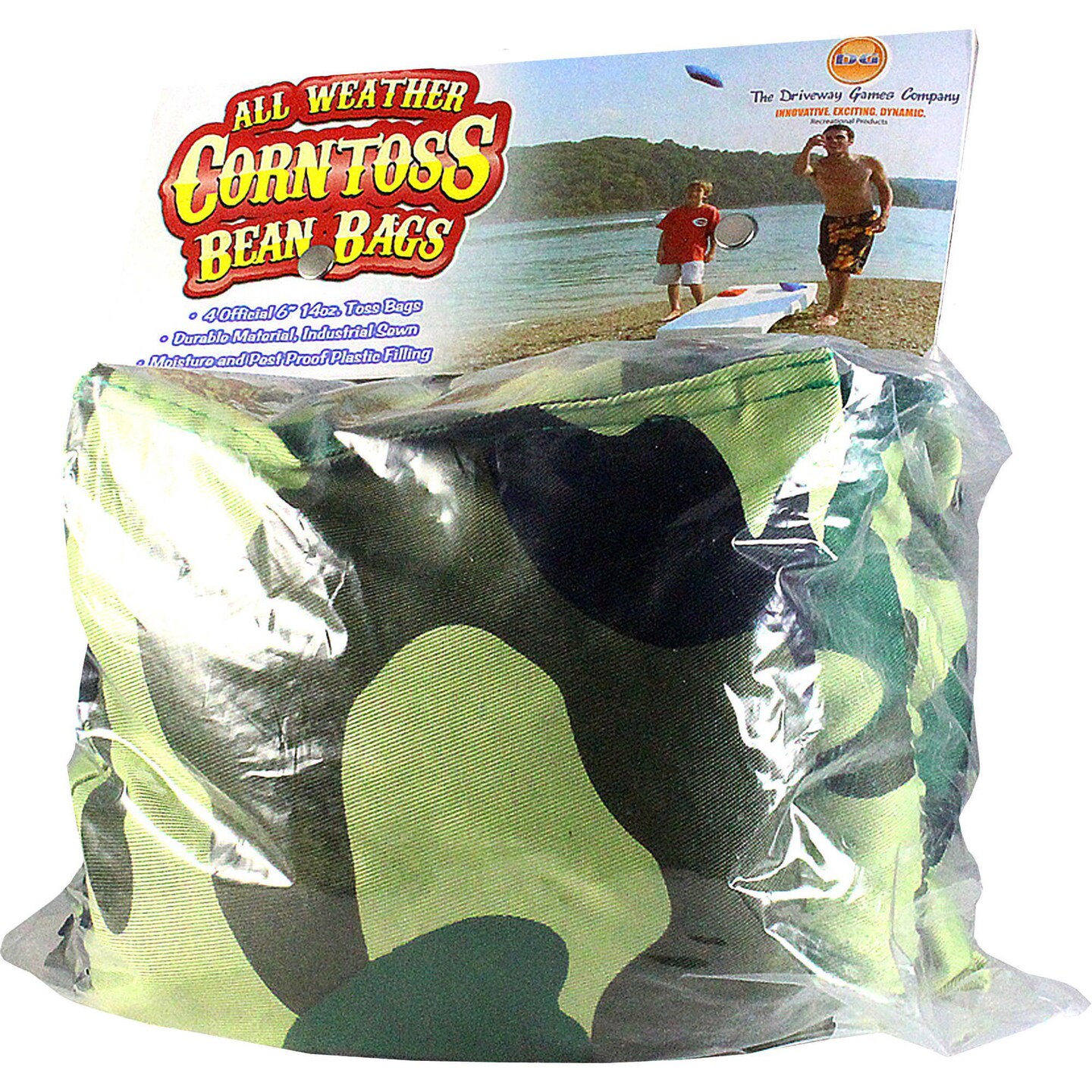 Driveway Games All-Weather Corn Toss Beanbags, Camo Green