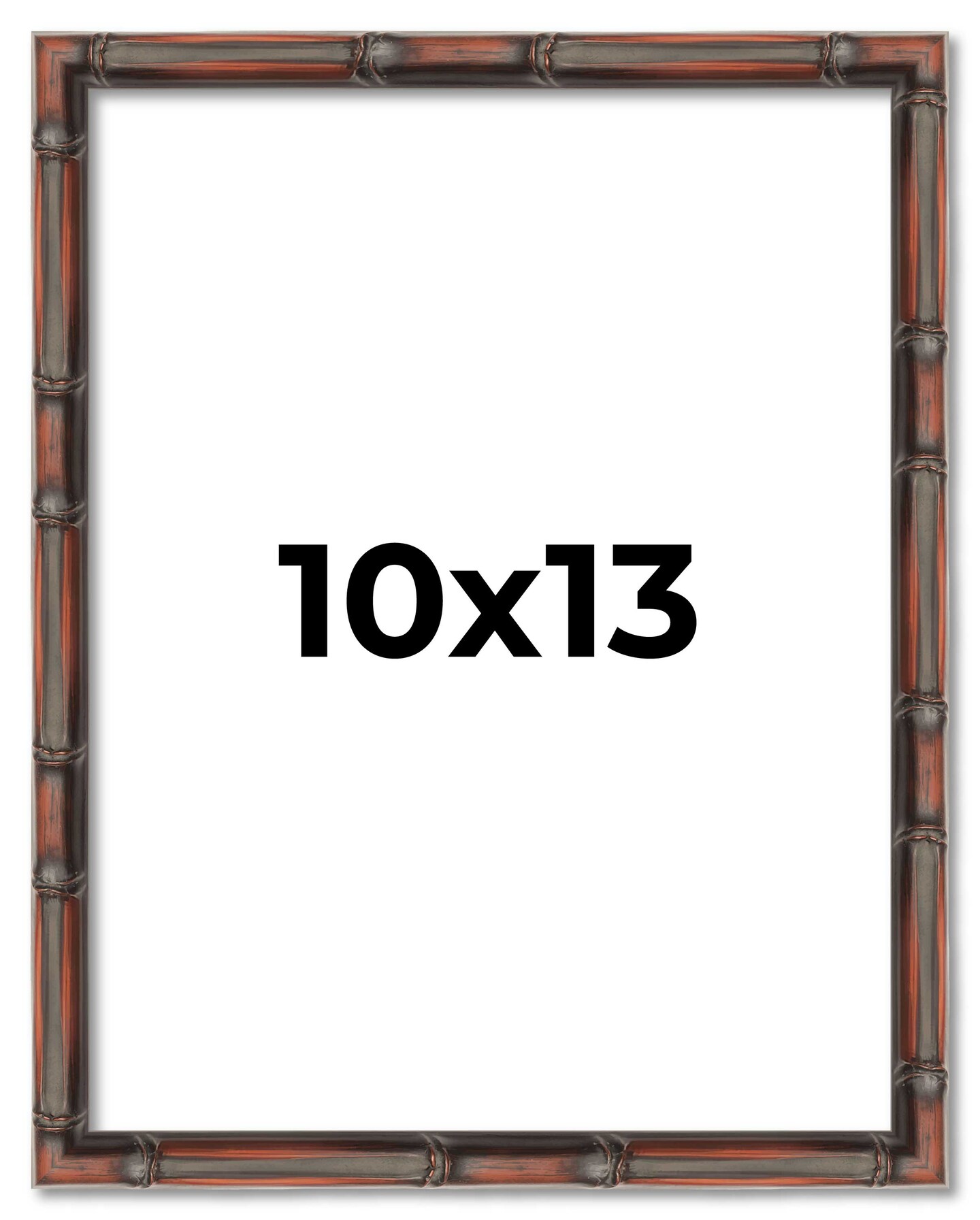 10x13 Thin Bamboo Picture Frame with UV-Resistant Acrylic &#x26; Acid Free Backing, Available in  2 Finishes - Gold and Brown