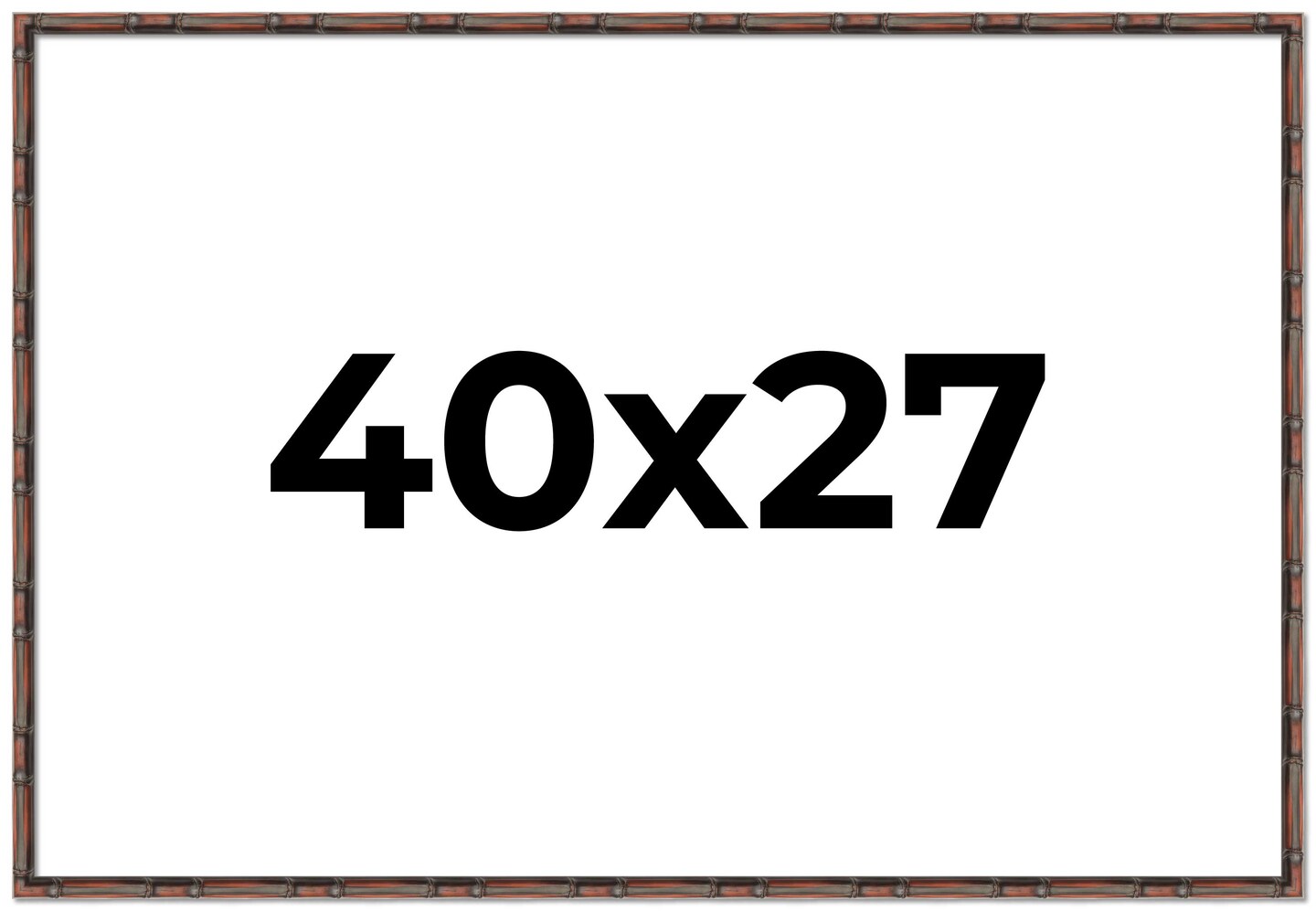 40x27 Bamboo Picture Frame with UV-Resistant Acrylic & Acid Free Backing, Available in  4 Finishes - Brown, Black, Gold, and Natural