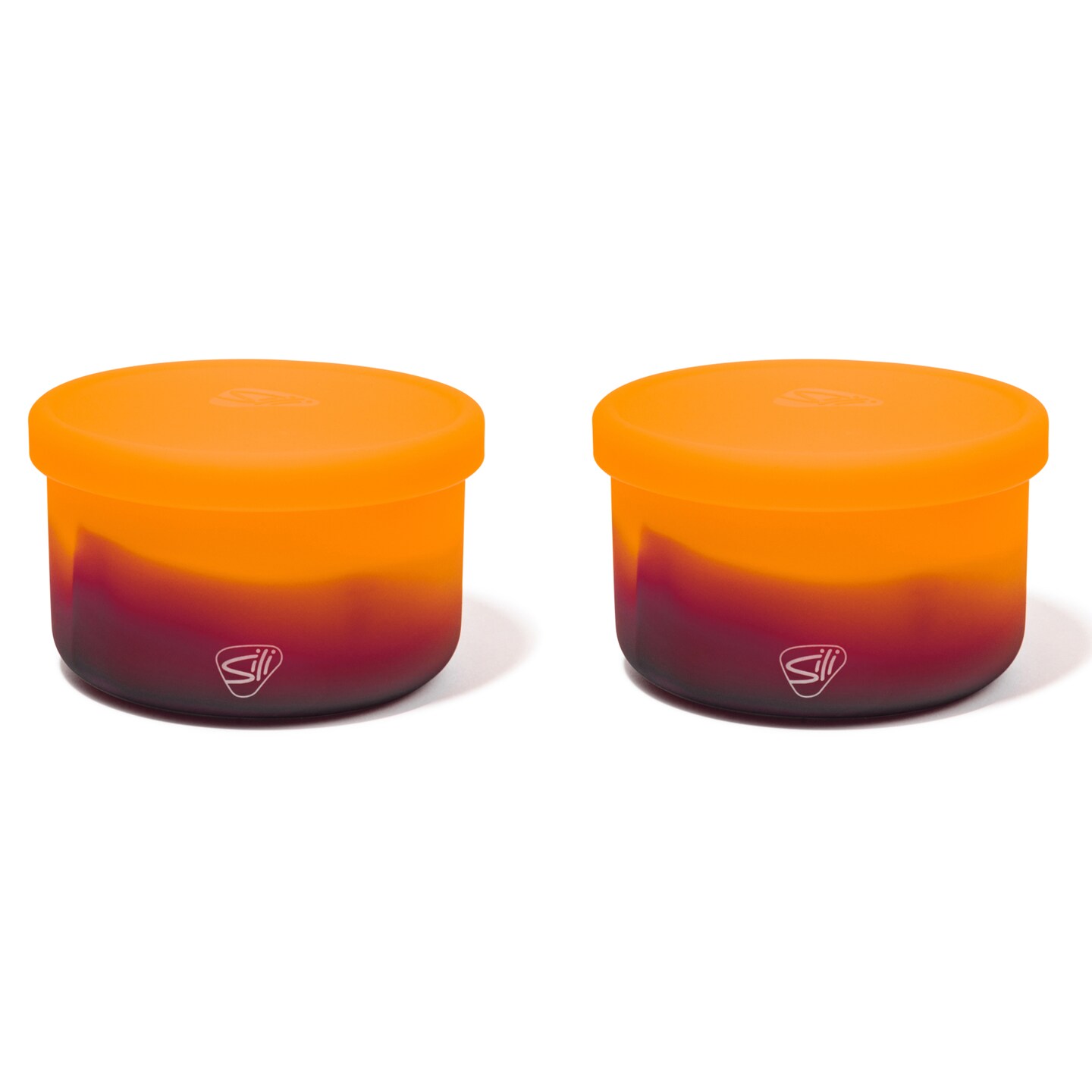 Silipint: Silicone 20oz Lidded Bowls: 2 Pack Sun Storm