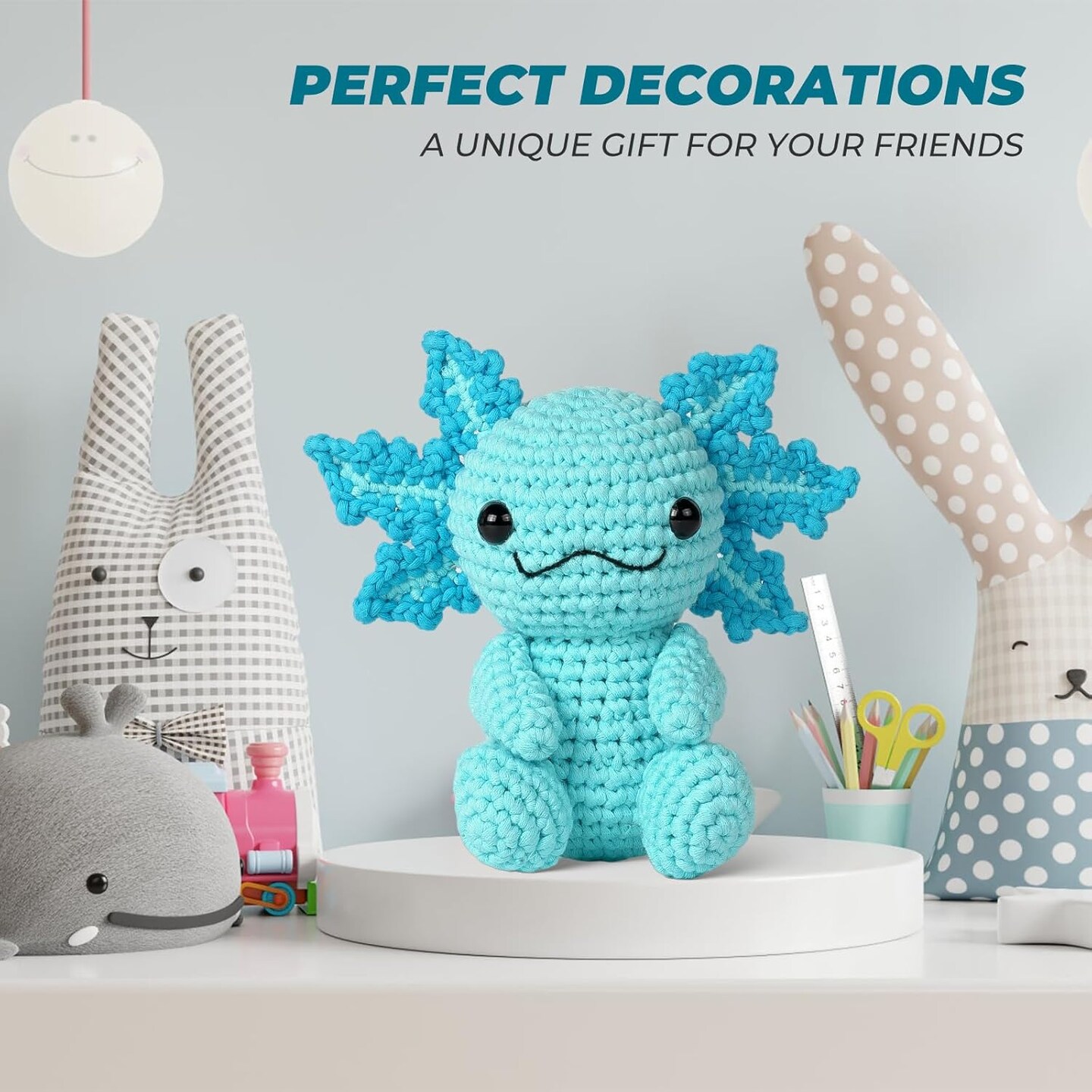 Crochet Kit for Beginners, Crochet Animal Kits,Crocheting Kit for Starters with Step-by-Step Video Tutorials, Beginner Crochet Kit