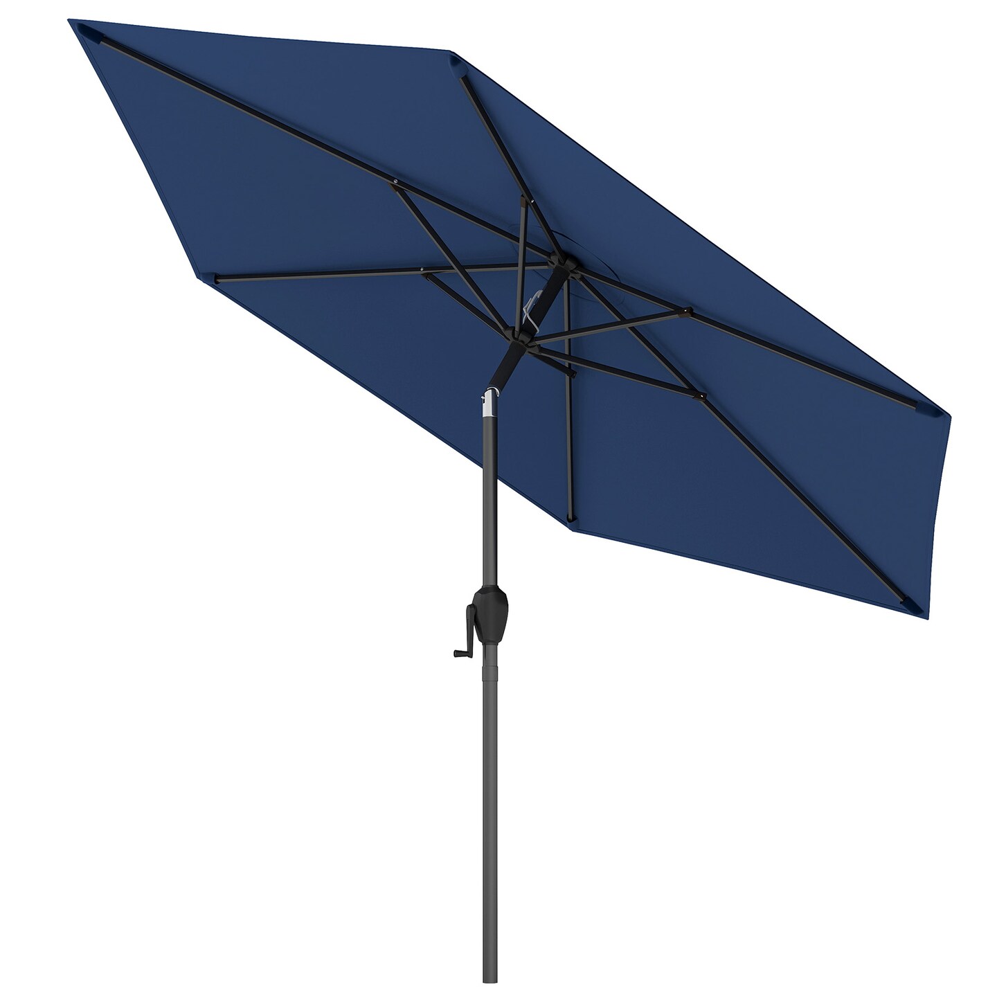 Outdoor 7.5 Feet Patio Umbrella with Sun-Proof Fabric and Push Button Tilt