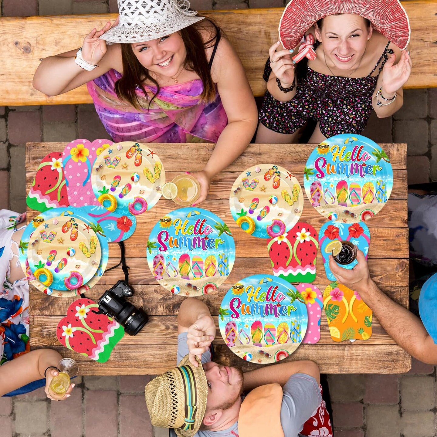 Beach Plates and Napkins Sets Beach Party Supplies
