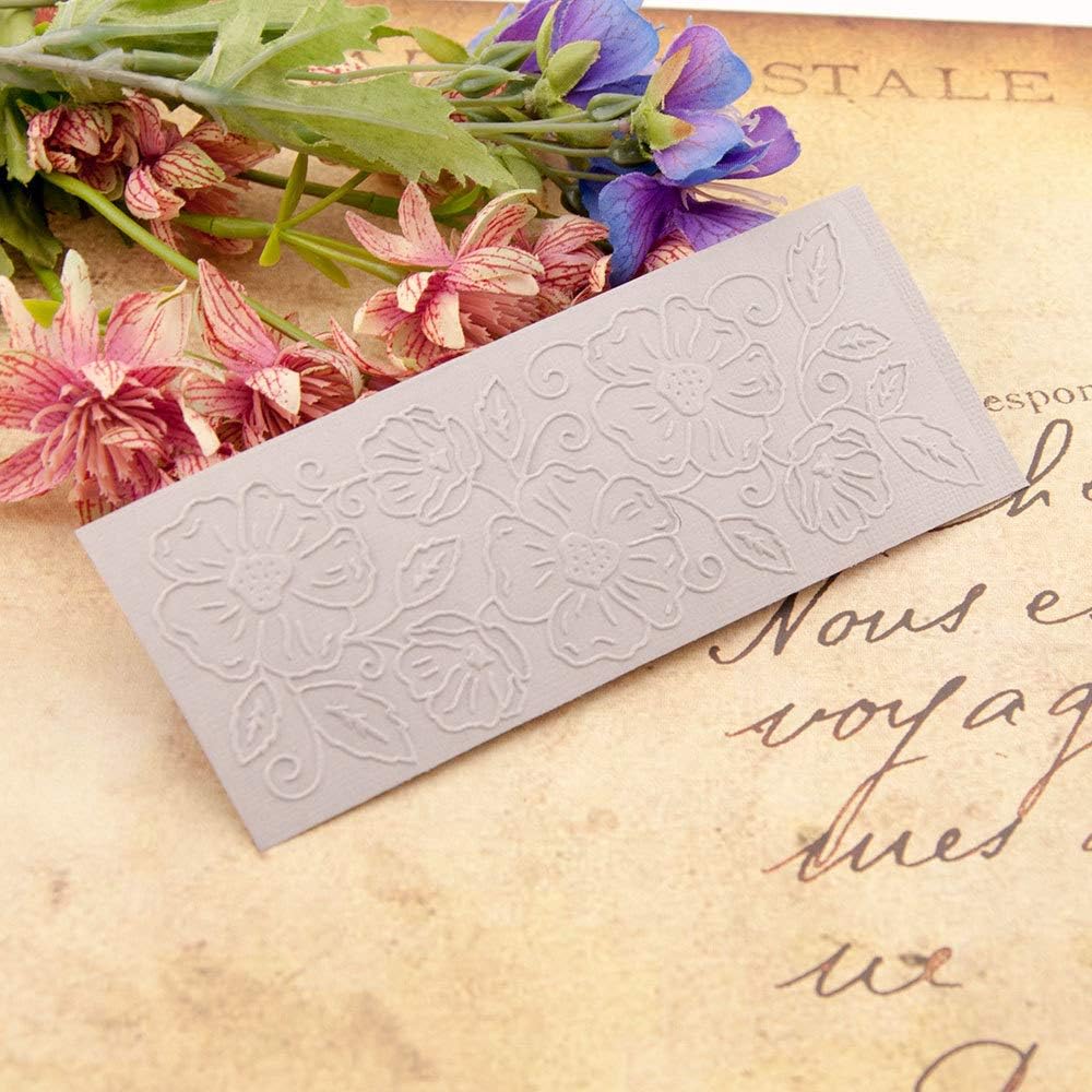 10Pcs Butterfly Flower Leaf Plastic Embossing Folder DIY Craft Template Molds Stamp Stencils Scrapbook Paper