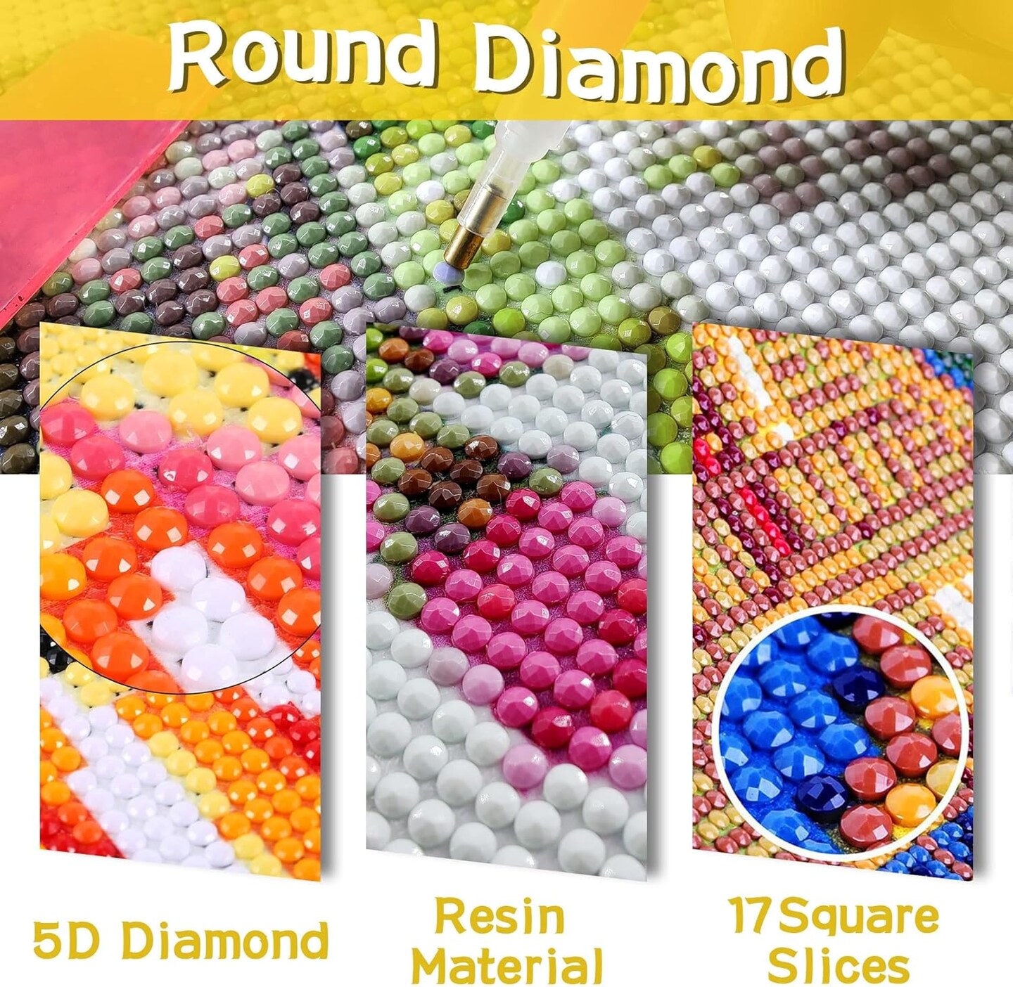 5D Penguin Diamond Painting Kits - DIY Diamond Art Kits for Adults Cute, Full Round Drill - Crystal Cross Stitch - Adults Craft for Wall &#x26; Office Decor - 12x16 Inch z7