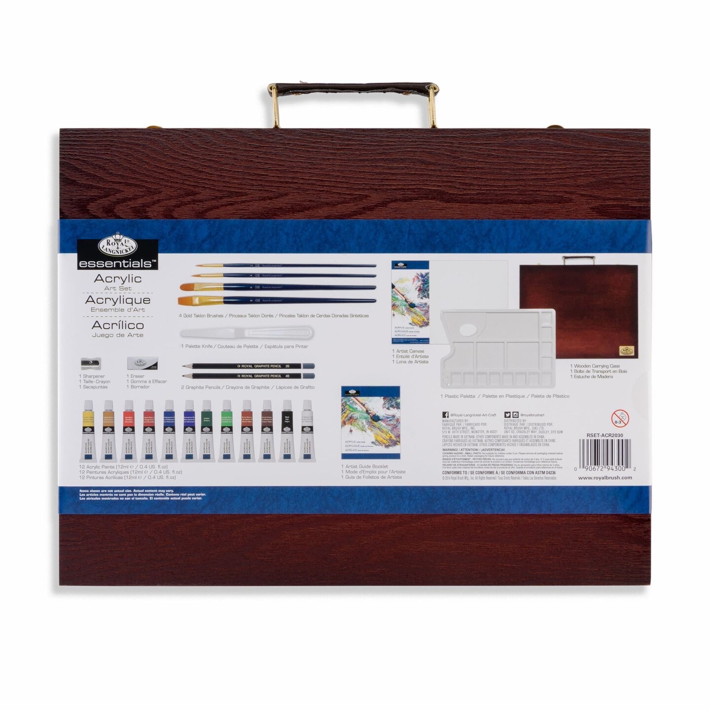 RSET-ACR2030 | Essentials&#x2122; 25pc Acrylic Painting Travel Art Set