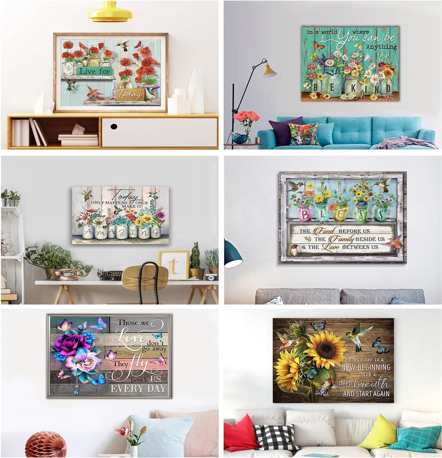 6 Pack Diamond Painting Kits for Adults - Diamond Art Packs Kits for Adults Beginner, DIY Full Drill Diamond Dots Paintings with Diamonds Sets Gem Art and Crafts for Adults Wall Decor 11.8x15.7inch