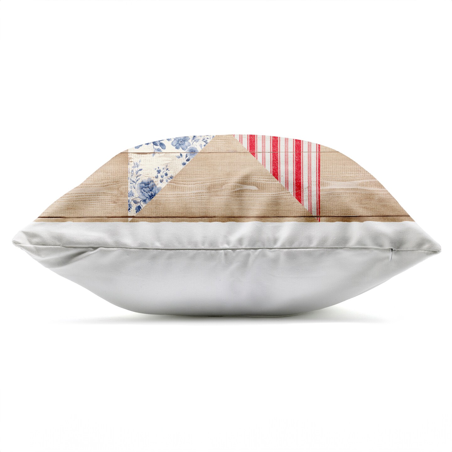 Stupell Industries Rustic Americana Quilt Pattern Outdoor Printed Pillow design by Susan Arnot, 18 x 7 x 18