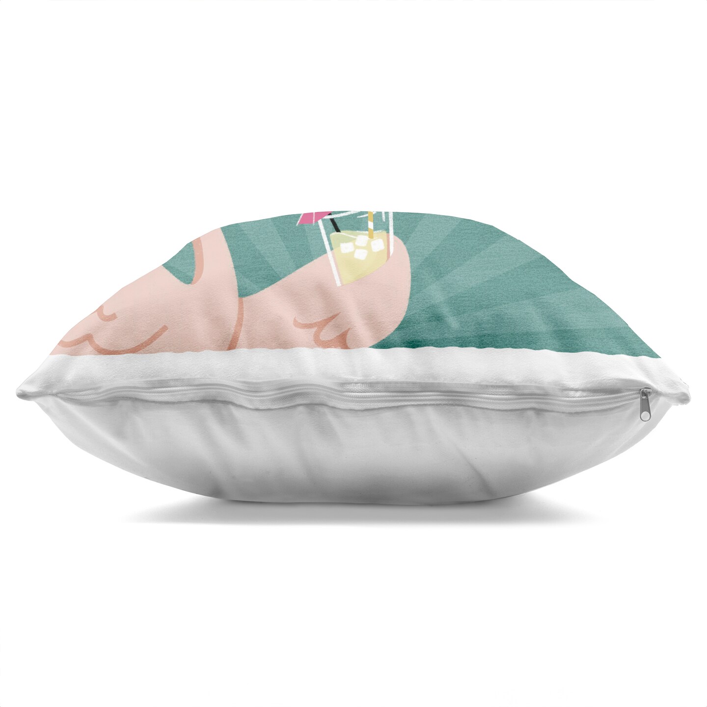 Stupell Industries Cheers To You Flamazing Decorative Printed Pillow design by Sarah Hickman, 18 x 7 x 18