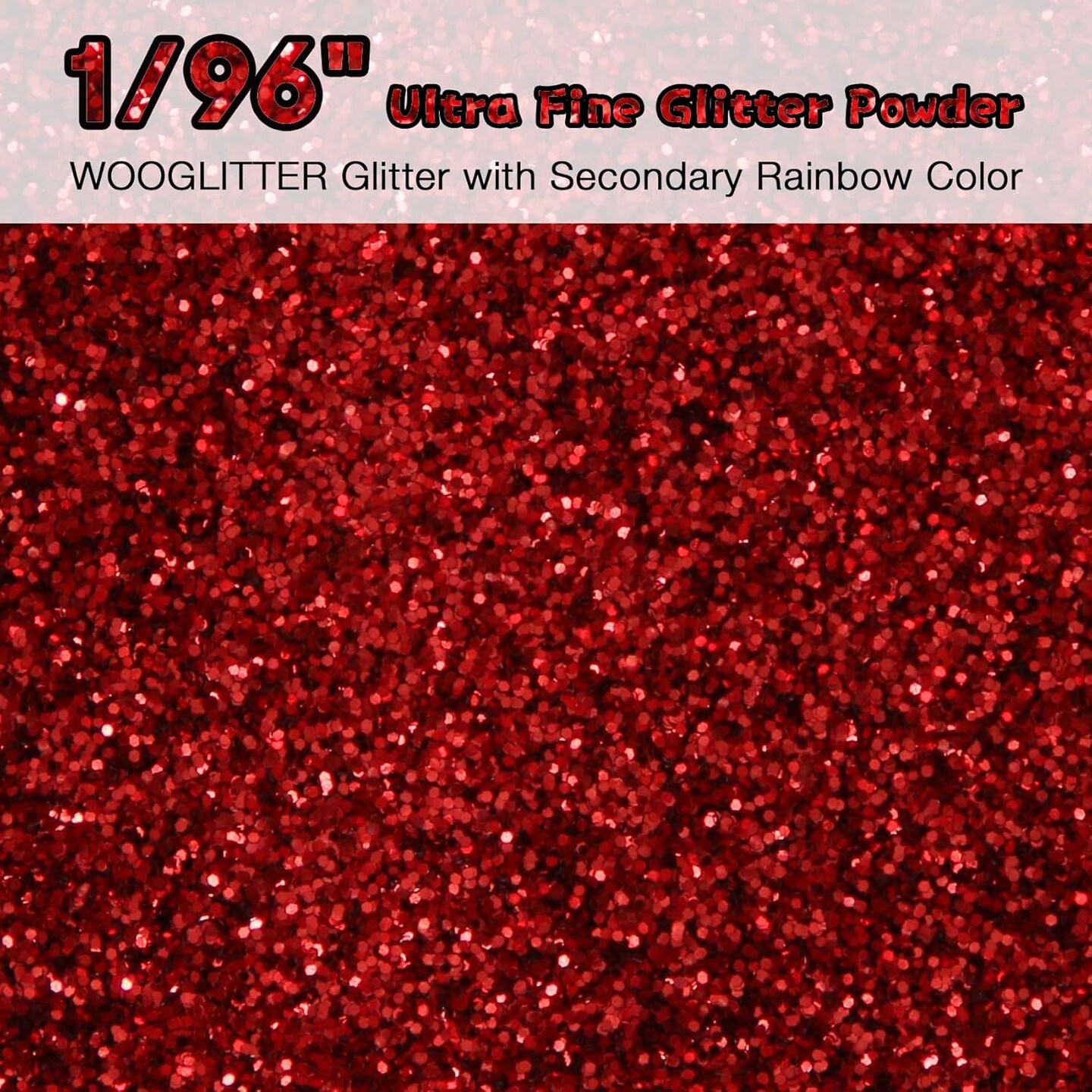 Ultra Fine Red Glitter, 7.05 Oz (200g), Fine Glitter for Resin Crafts Nails Tumblers Slime Cosmetic and Festival Decoration - Red Fine Glitter Bulk
