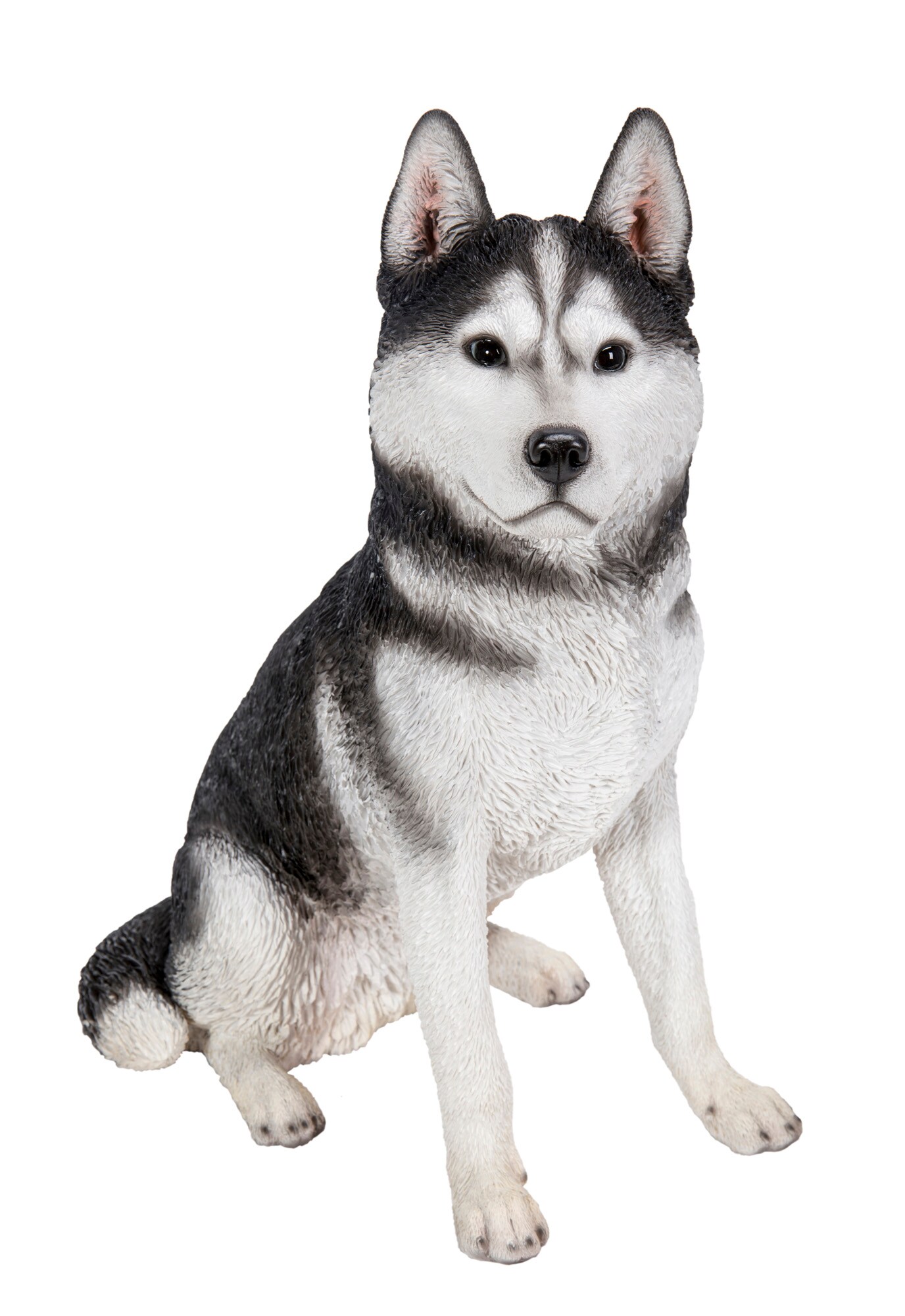 Hi-Line Gifts 20" Sitting Siberian Husky Outdoor Garden Statue