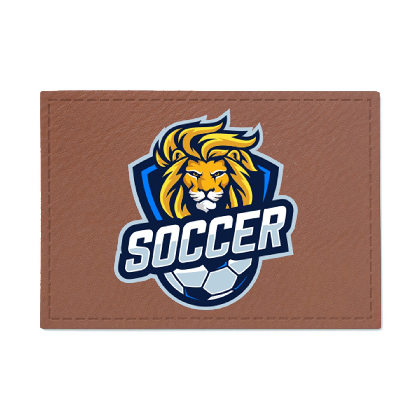 Engravable Leather Patch Blanks for Hats, Jackets & Bags – Laserable Faux Leather Patches with Adhesive & Stitch – Leatherette Apparel Patches (Rectangle, 5 Pack)