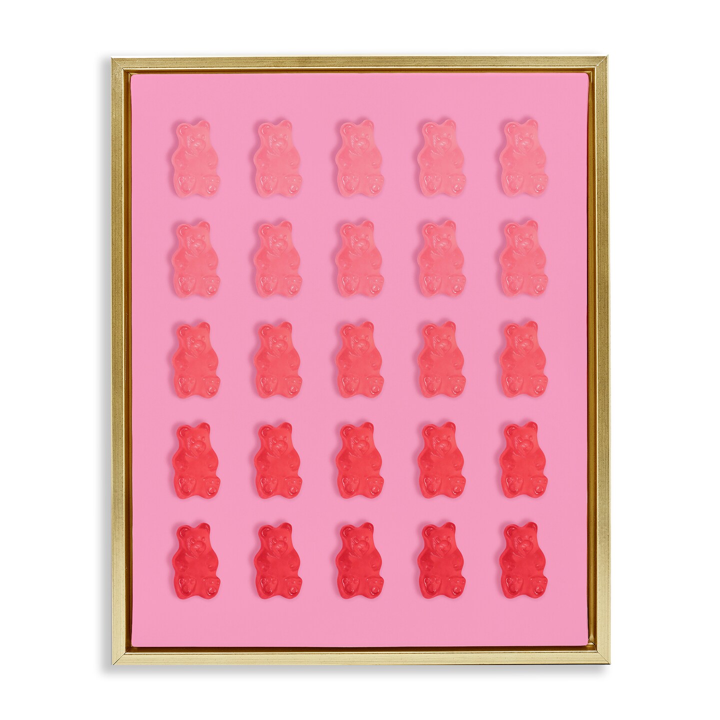 Stupell Industries Pink & Red Bear Gradient Floating Frame, design by LISH Creative