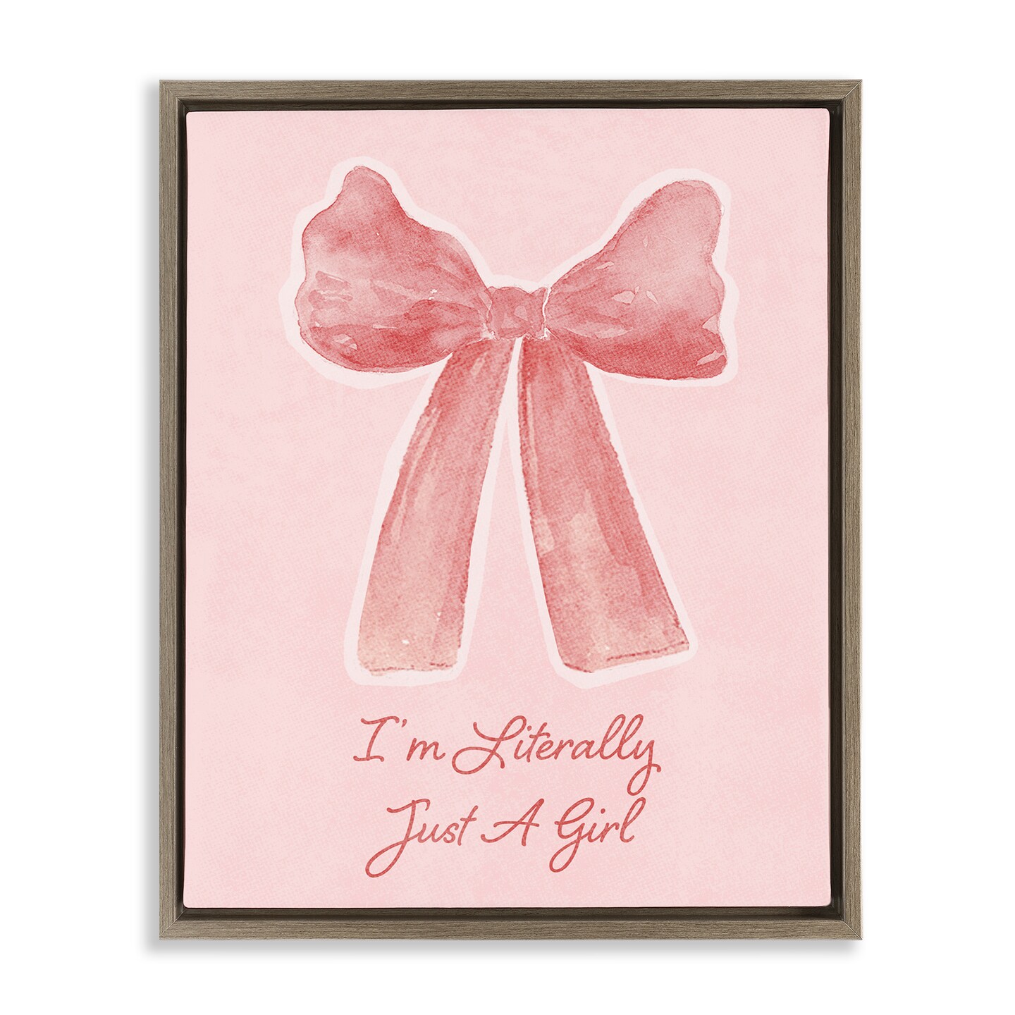 Stupell Industries Literally Just A Girl Floating Frame, design by Lucille Price