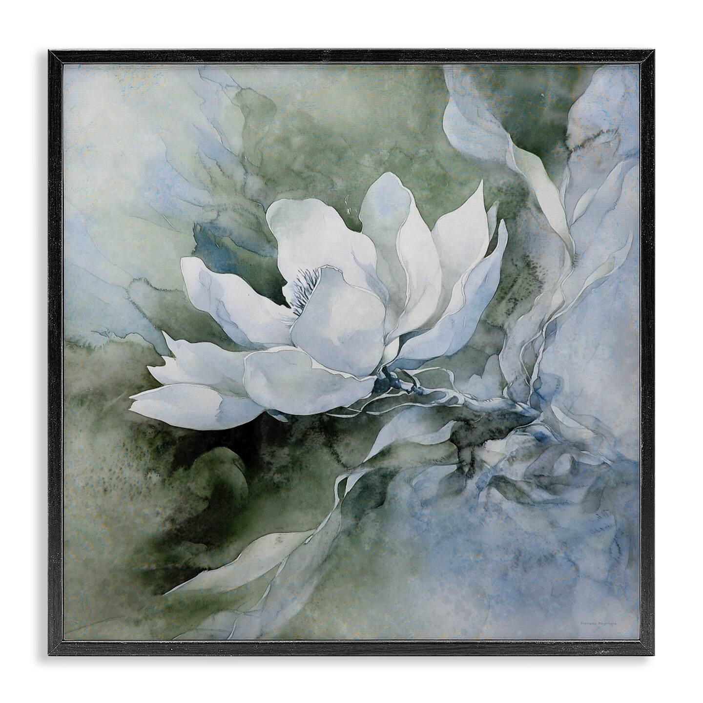 Stupell Industries Fluid Whimsical Flower Framed Giclee, design by Svetlana Aleynikova